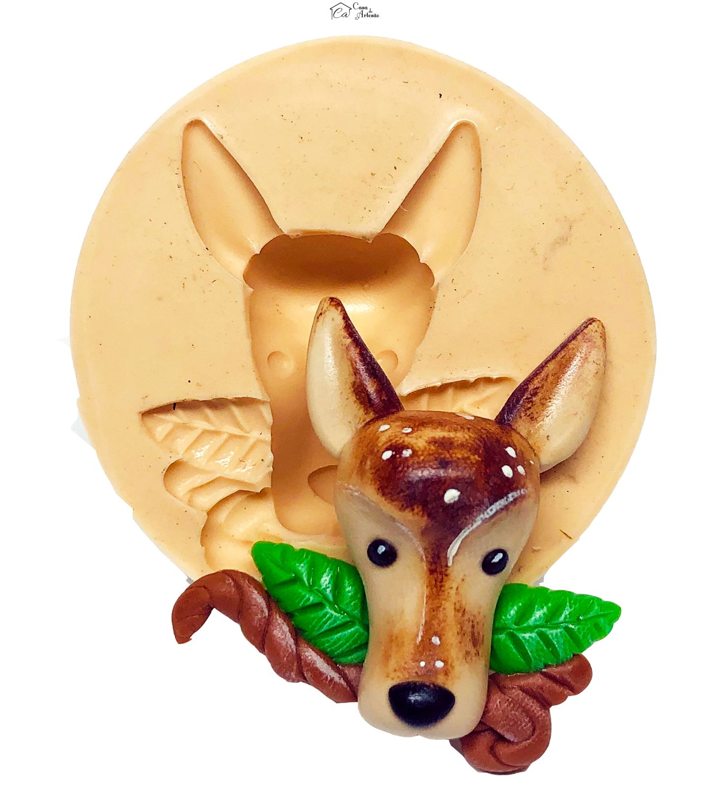 Molde de silicone - Rosto Veado - Medio - P678