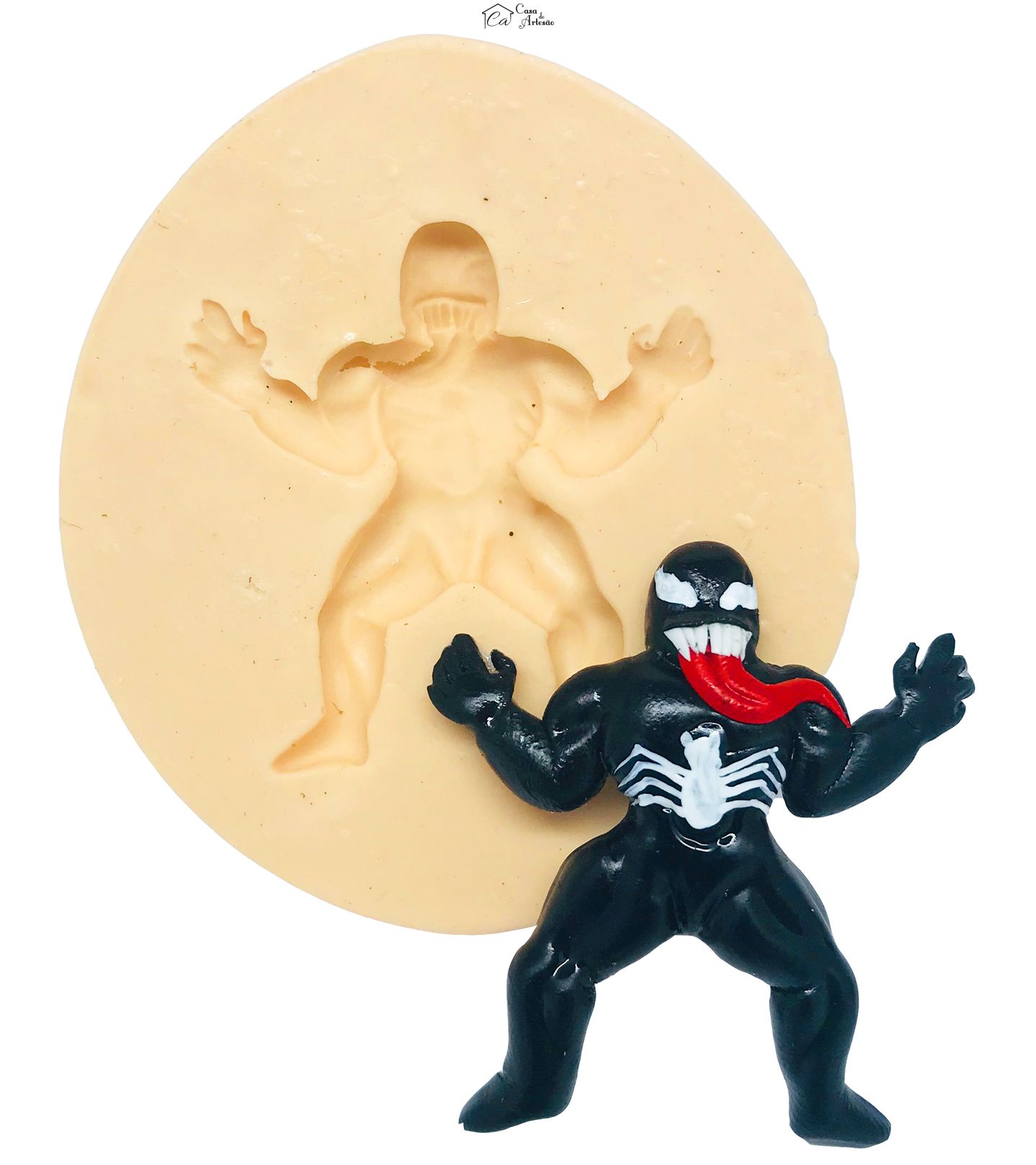 Molde de silicone - Homem Aranha - Venon - Corpo Inteiro - Pequeno - P477