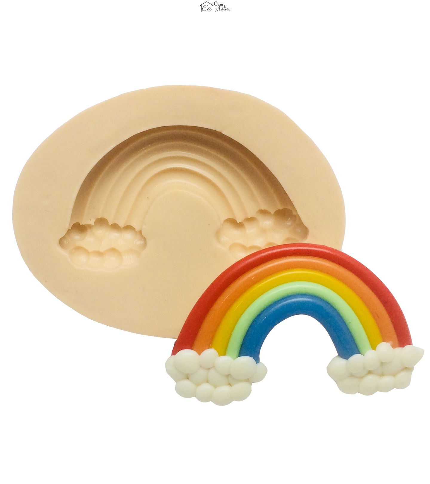 Molde de silicone - Arco Iris Medio - P207