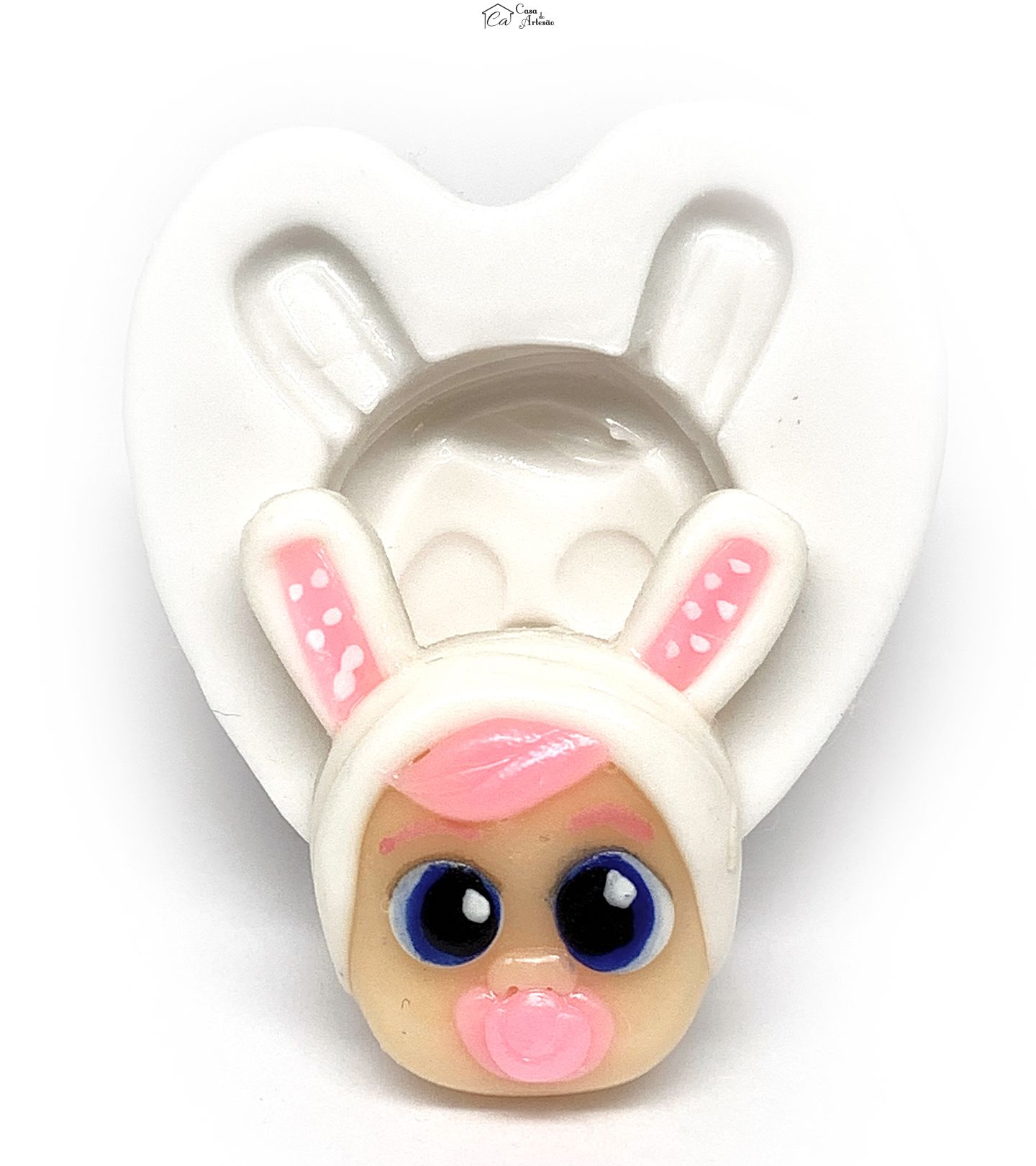 Molde de silicone - Cry Babies - Rosto Coney - Pequeno - P1184