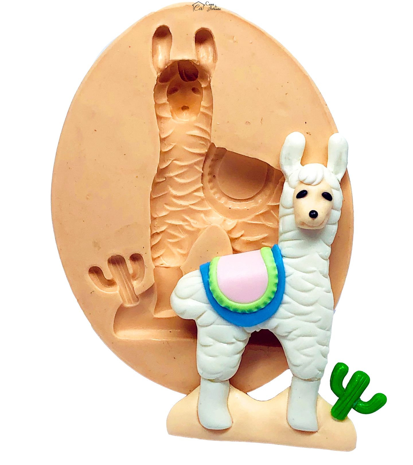 Molde de silicone - Lhama - Mod.02 - Grande - P761