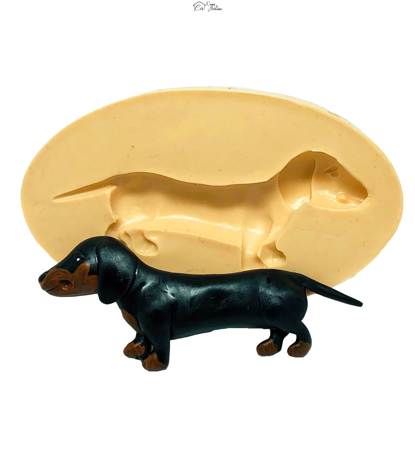 Molde de silicone - Cachorro - Dachshund - Grande - P828