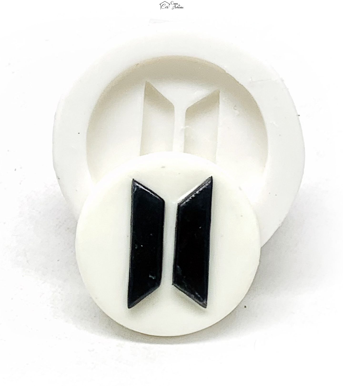 Molde de silicone - Musica - BTS - Logo - Pequeno - P1170
