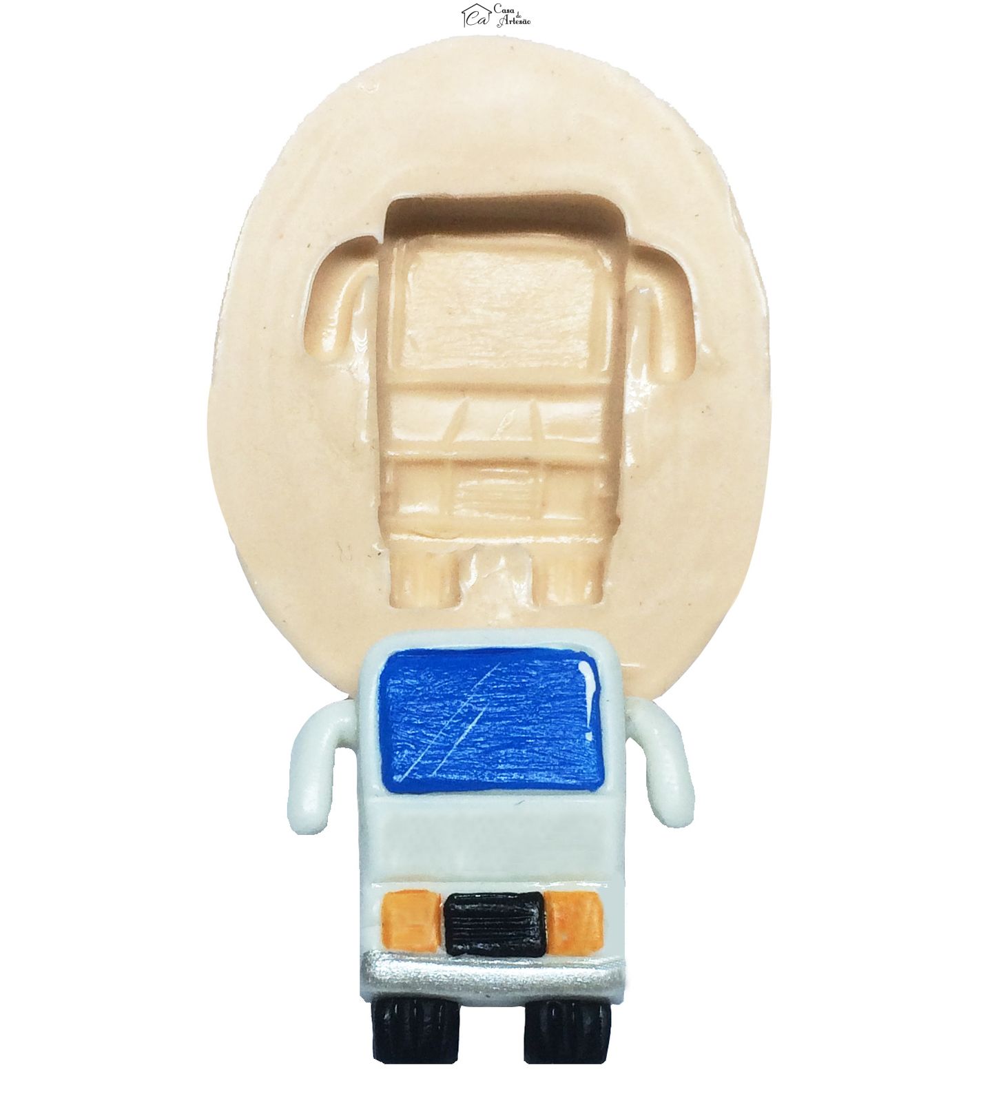 Molde de silicone - Meios de Transporte  Onibus  Pequeno - Vista Frontal - P252