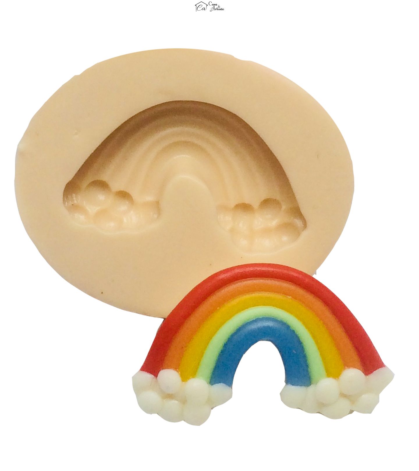 Molde de silicone - Arco Iris Pequeno - P207