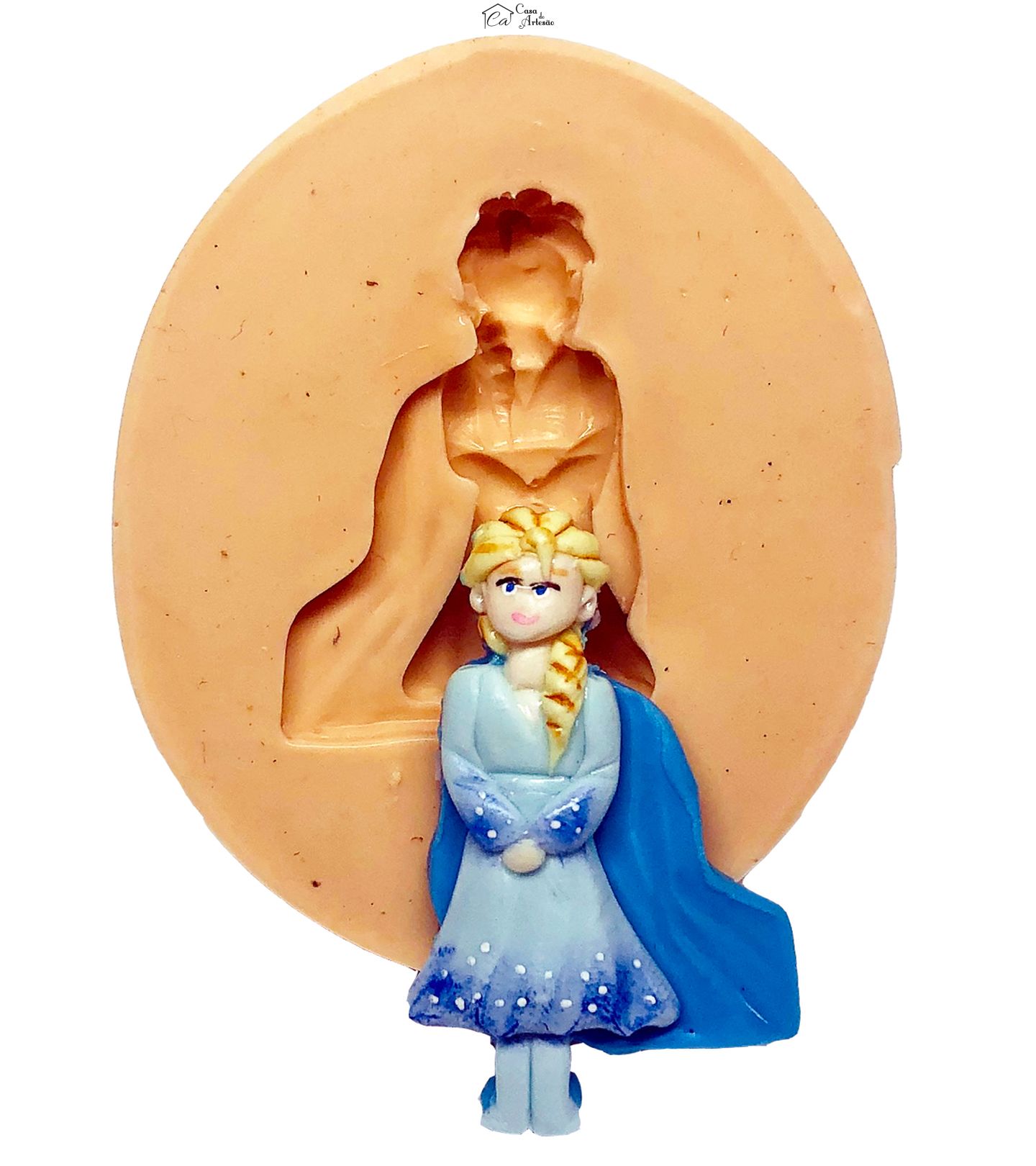 Molde de silicone - Frozen II - Elsa - Pequena - P735