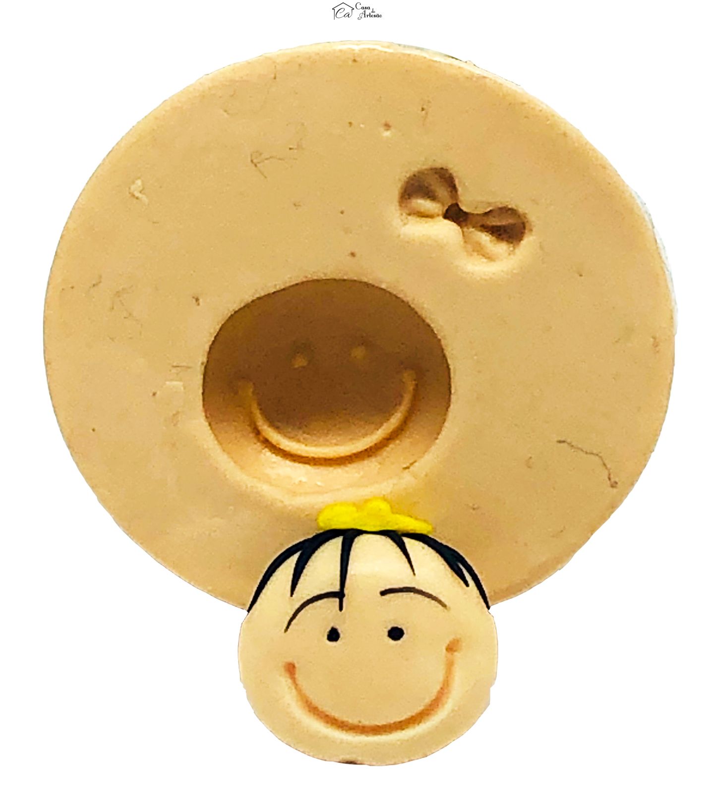 Molde de silicone - Rosto Menina c/ Laço