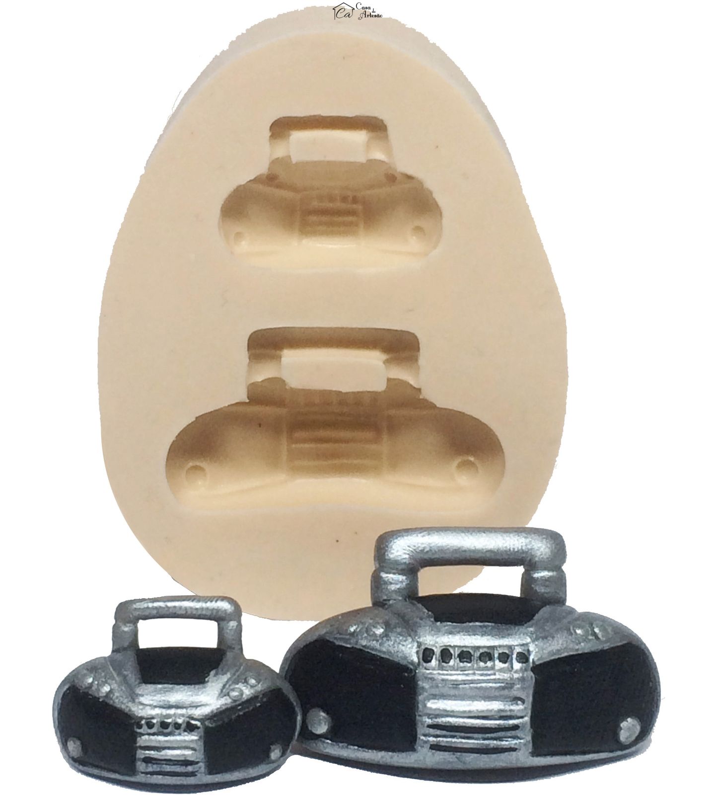 Molde de silicone - Som - Aparelho - 02 Tamanhos - P244