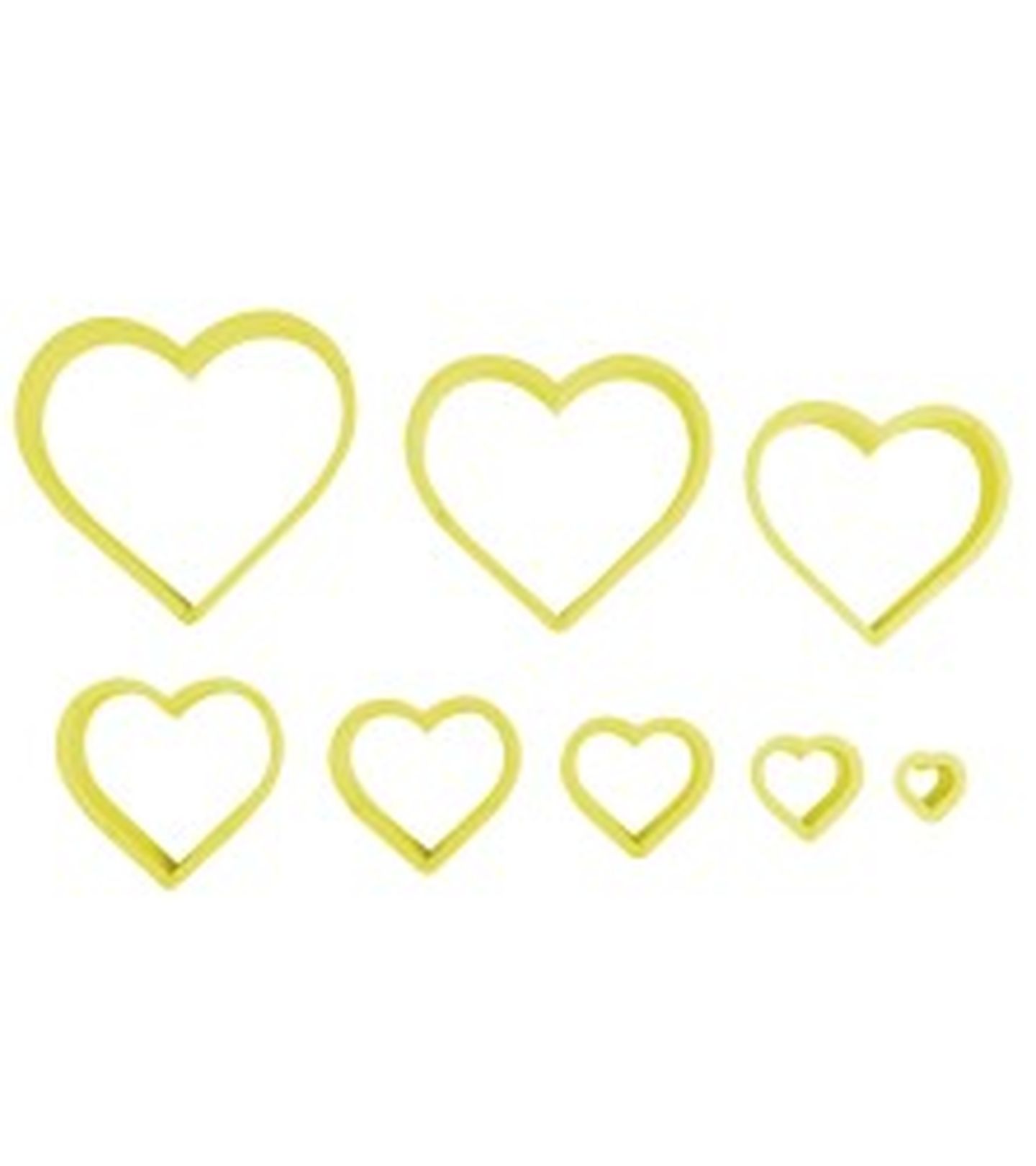 Cortador Blue Star - Coracoes Lisos - 8 Pc - Cod.0174