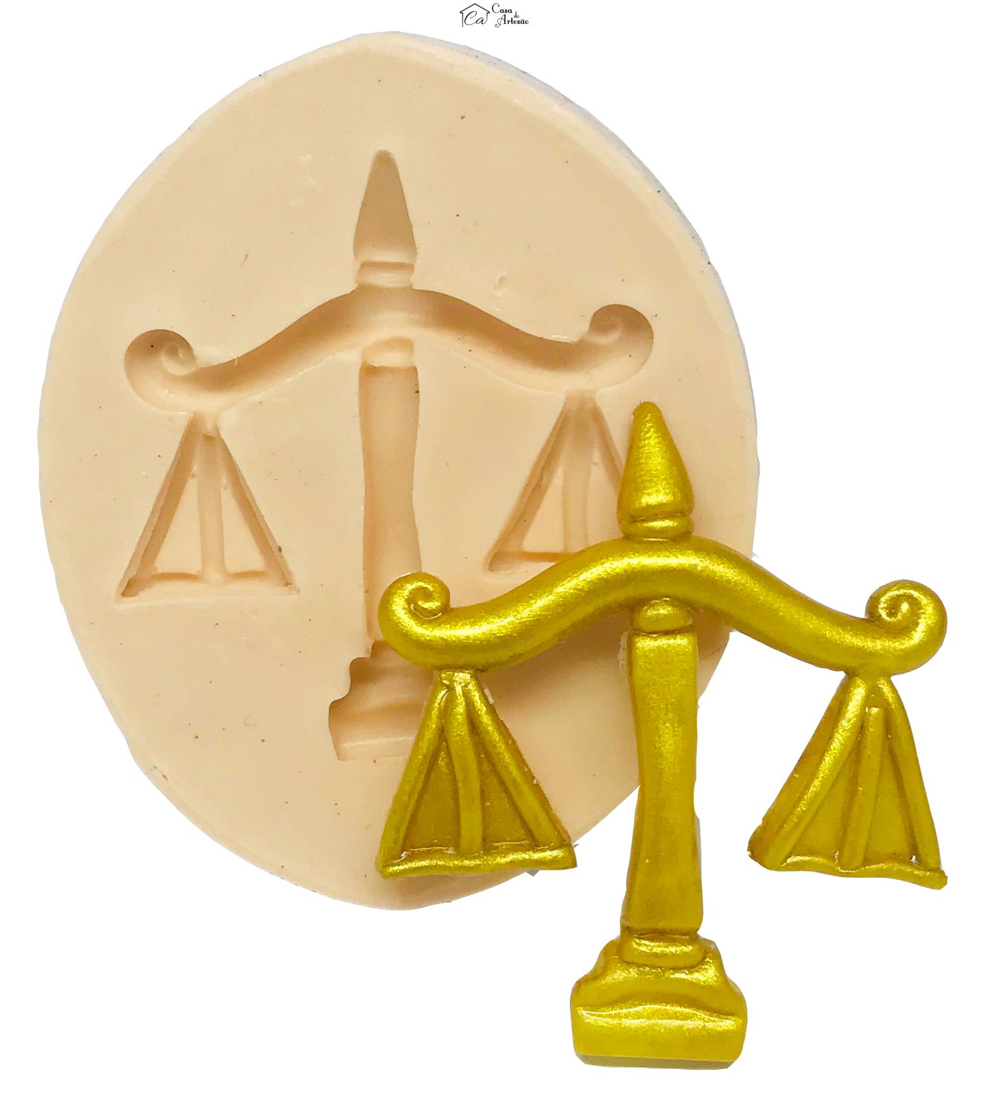 Molde de silicone - Direito - Logo Medio - P474