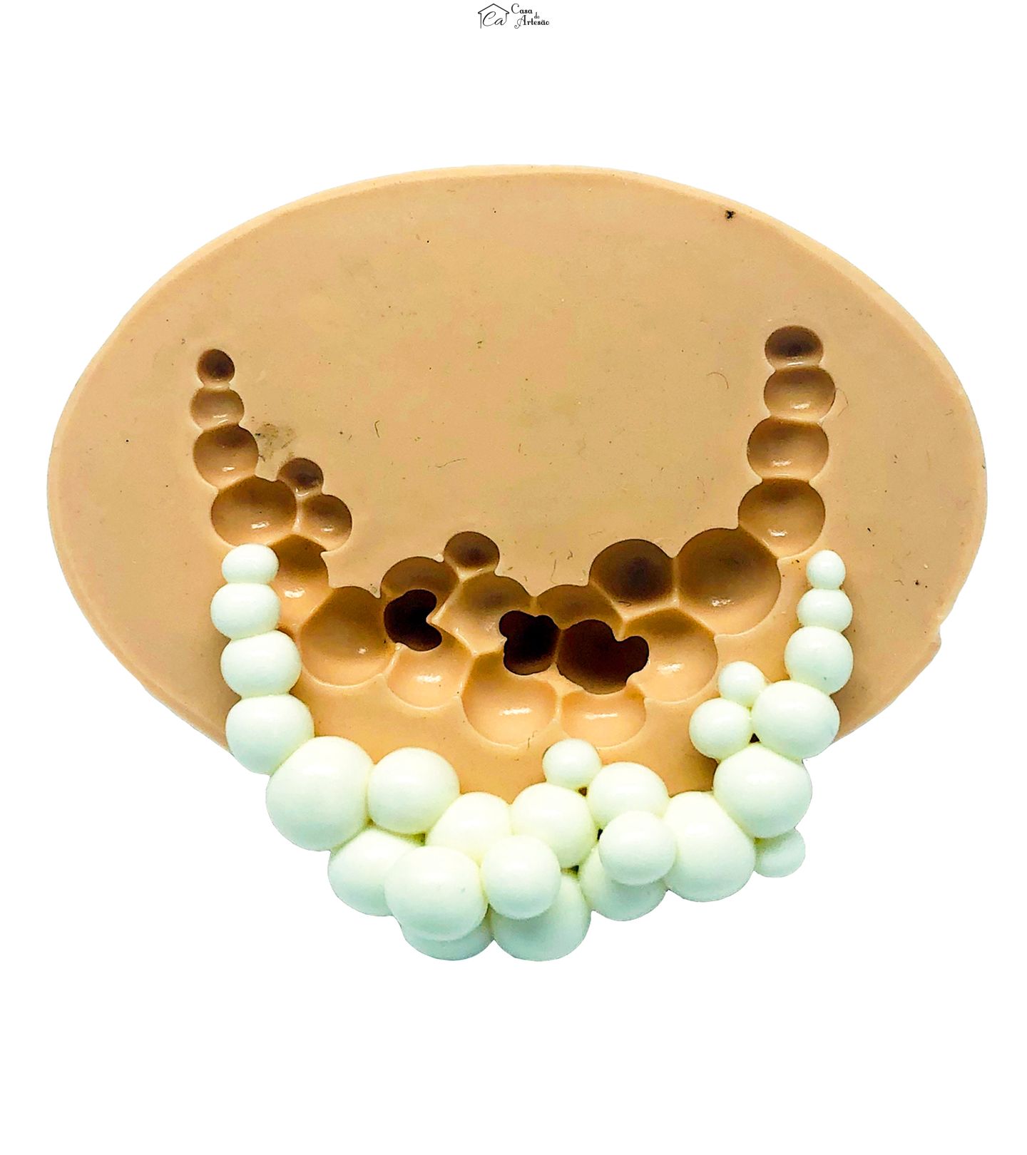 Molde de silicone - Border Bolinhas p/ Bolo - P821 / P893