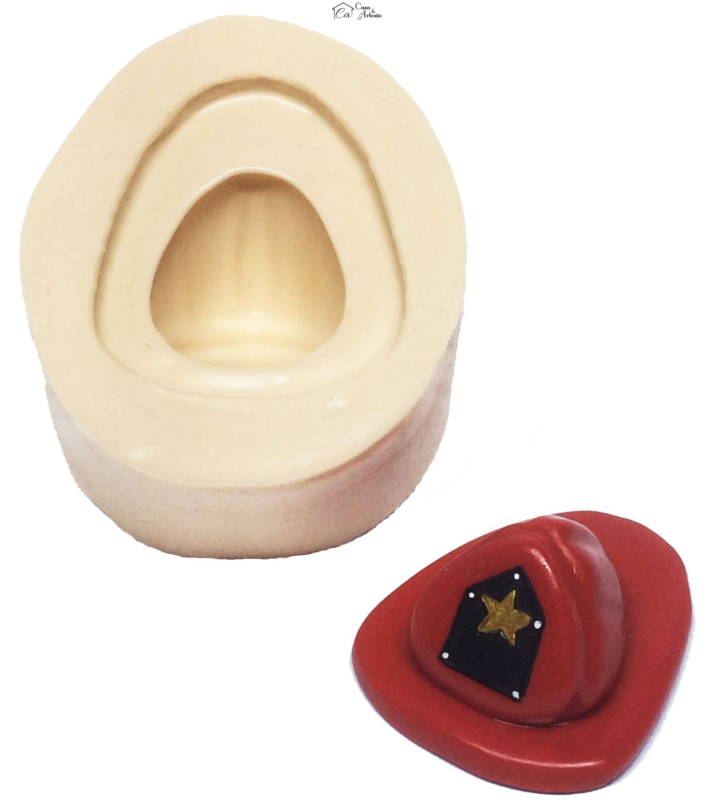 Molde de silicone - Bombeiros - Chapéu Grande