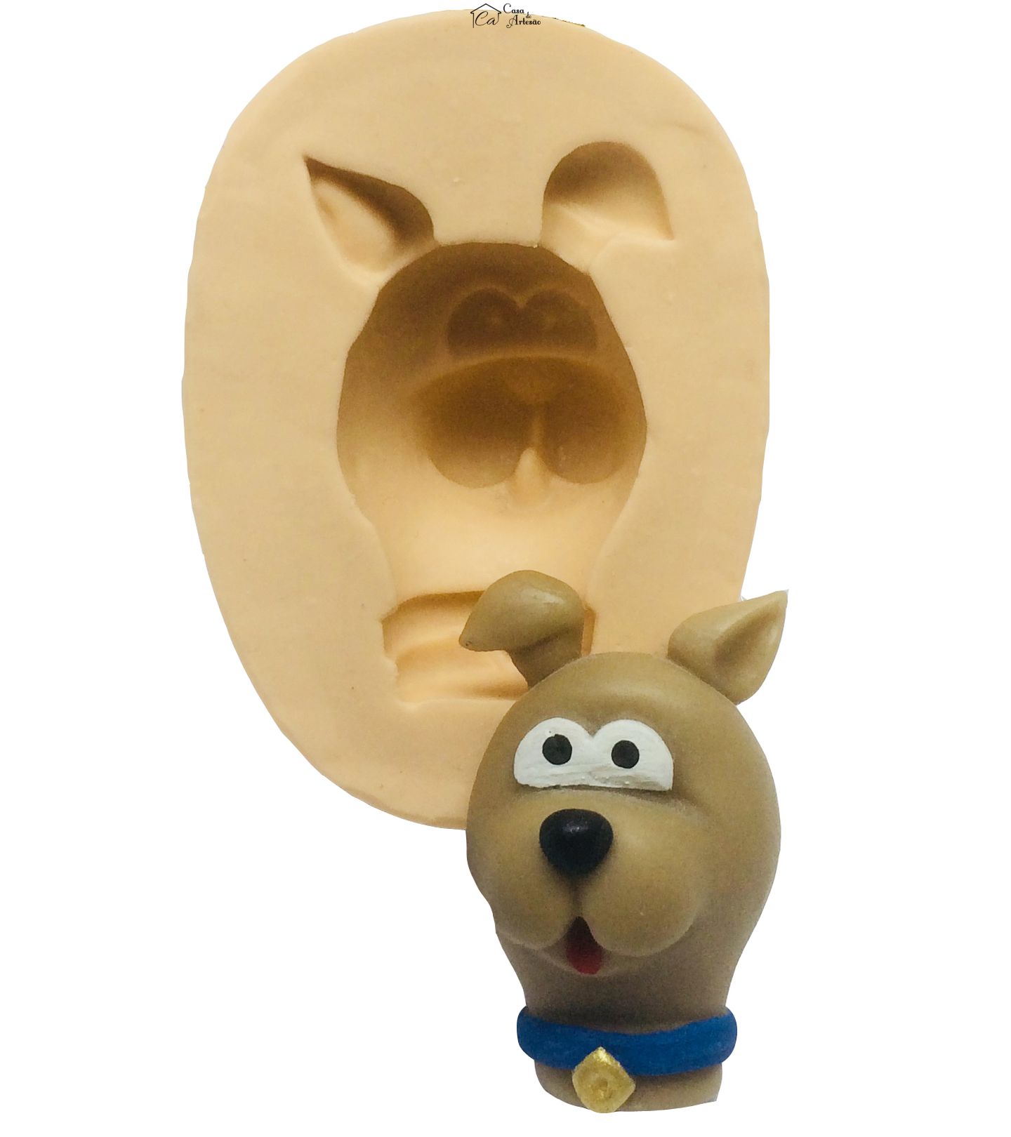 Molde de silicone - Scooby Doo - Rosto