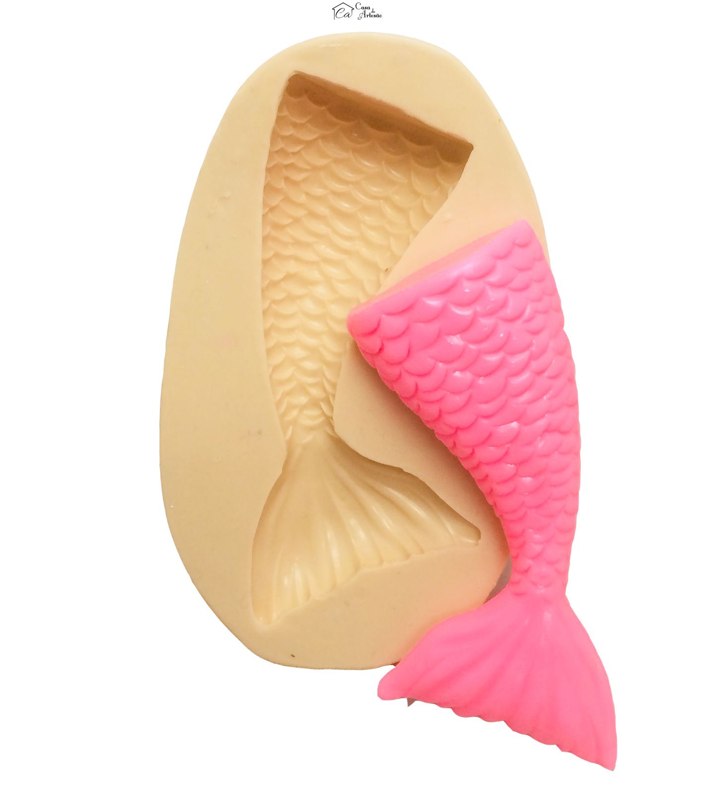 Molde de silicone - Sereia - Cauda - Mod.04 - Grande - P381