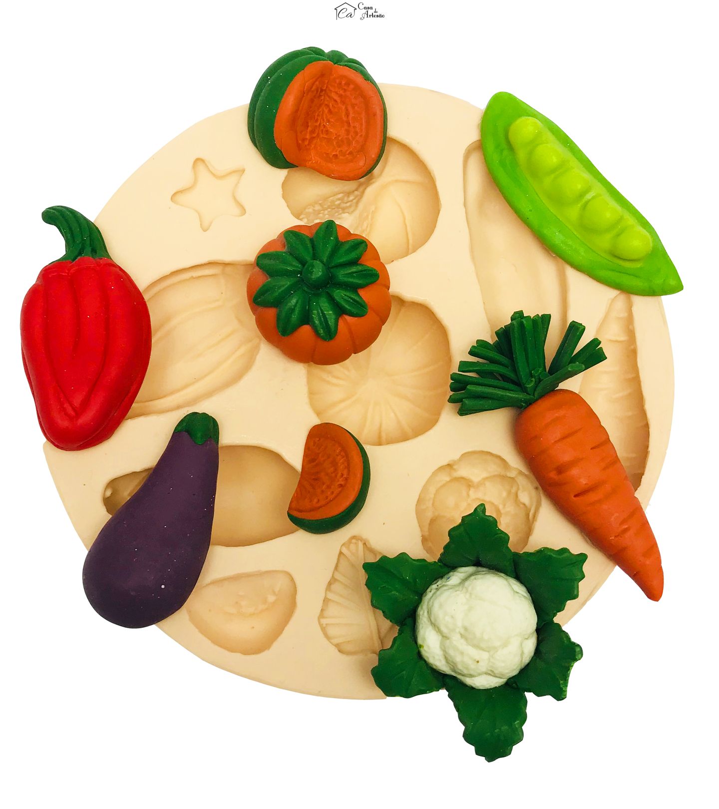 Molde de silicone - Legumes Grande