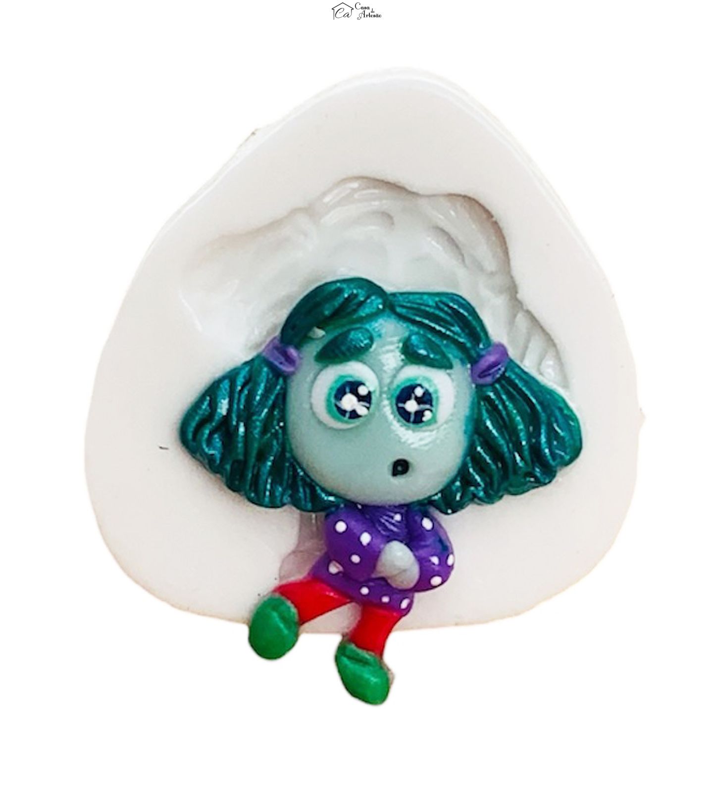 Molde de silicone - Divertida Mente - Inveja - Pequena - P1247