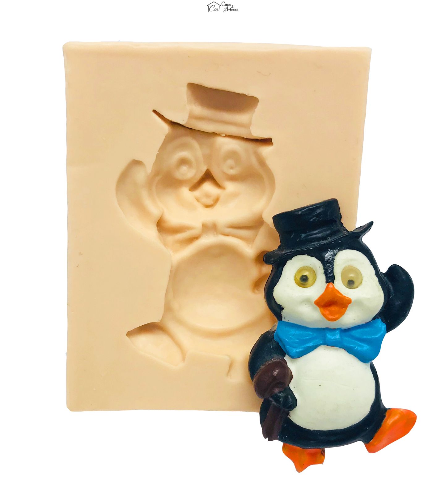 Molde de silicone - Pinguim Macho - P62