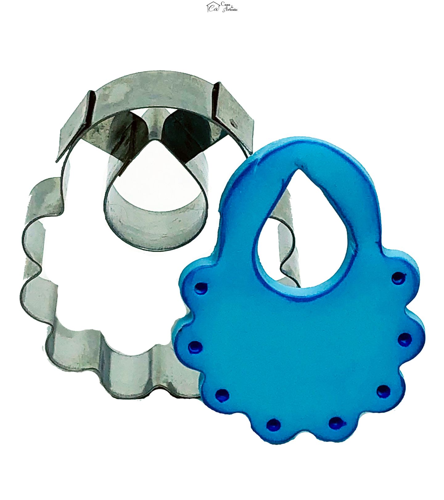 Cortador Aço - Babador Infantil Ondulado - A 6