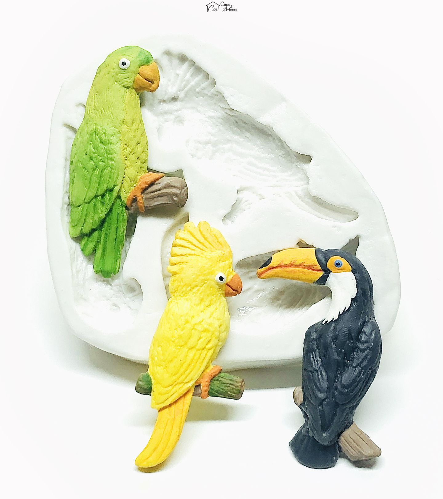 Molde de silicone - Passaros II - P64 / P1025