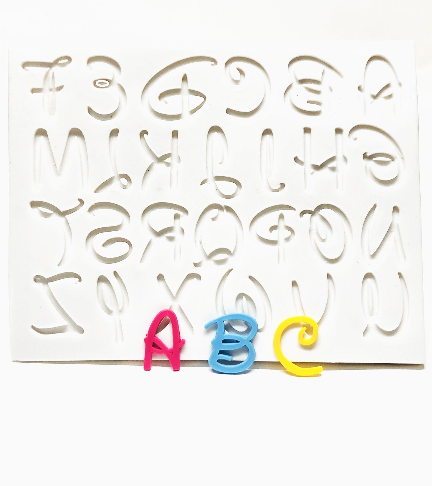 Molde de silicone - Alfabeto - PE