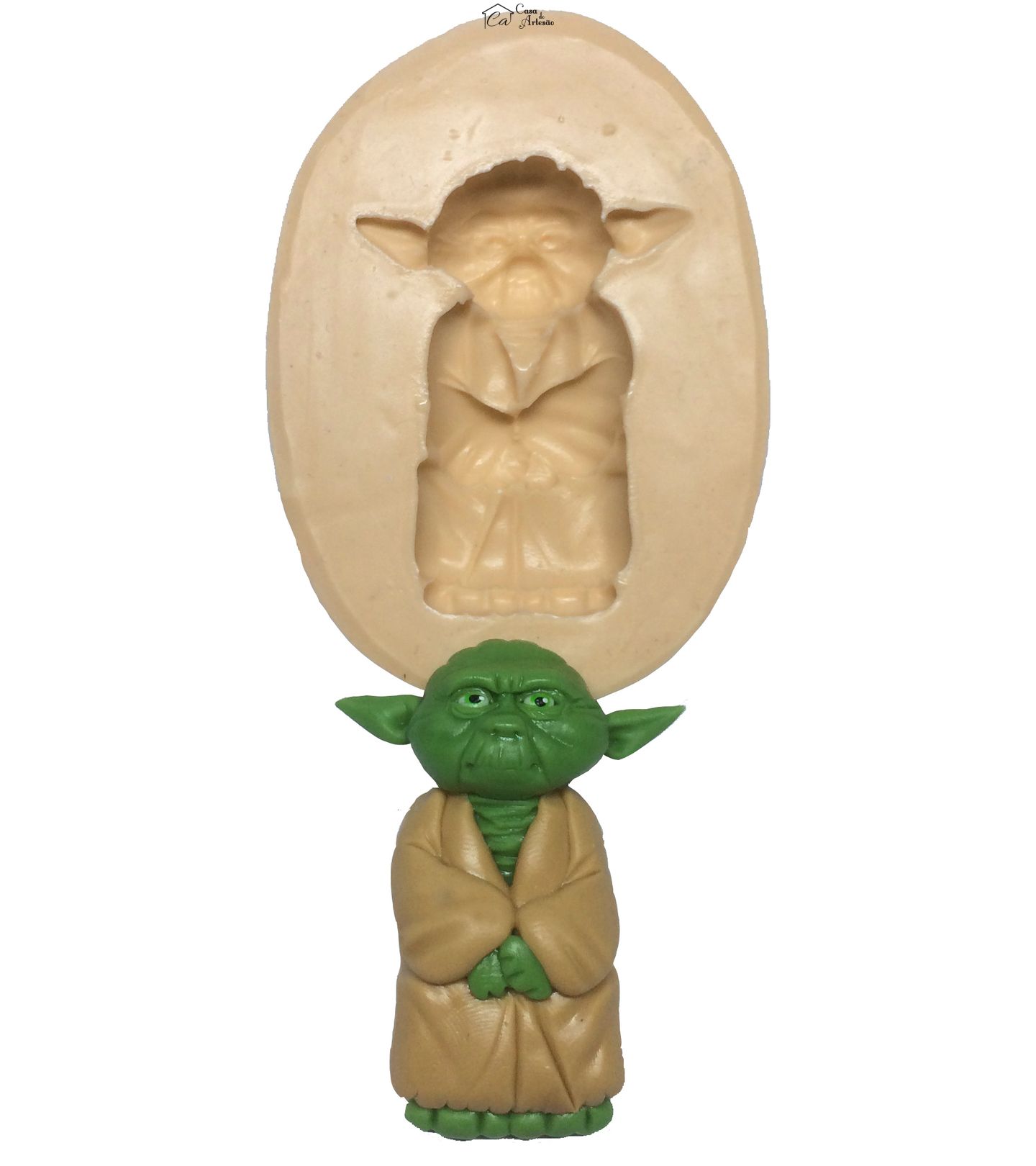 Molde de silicone - Guerra Nas Estrelas - Mestre Yoda - P231