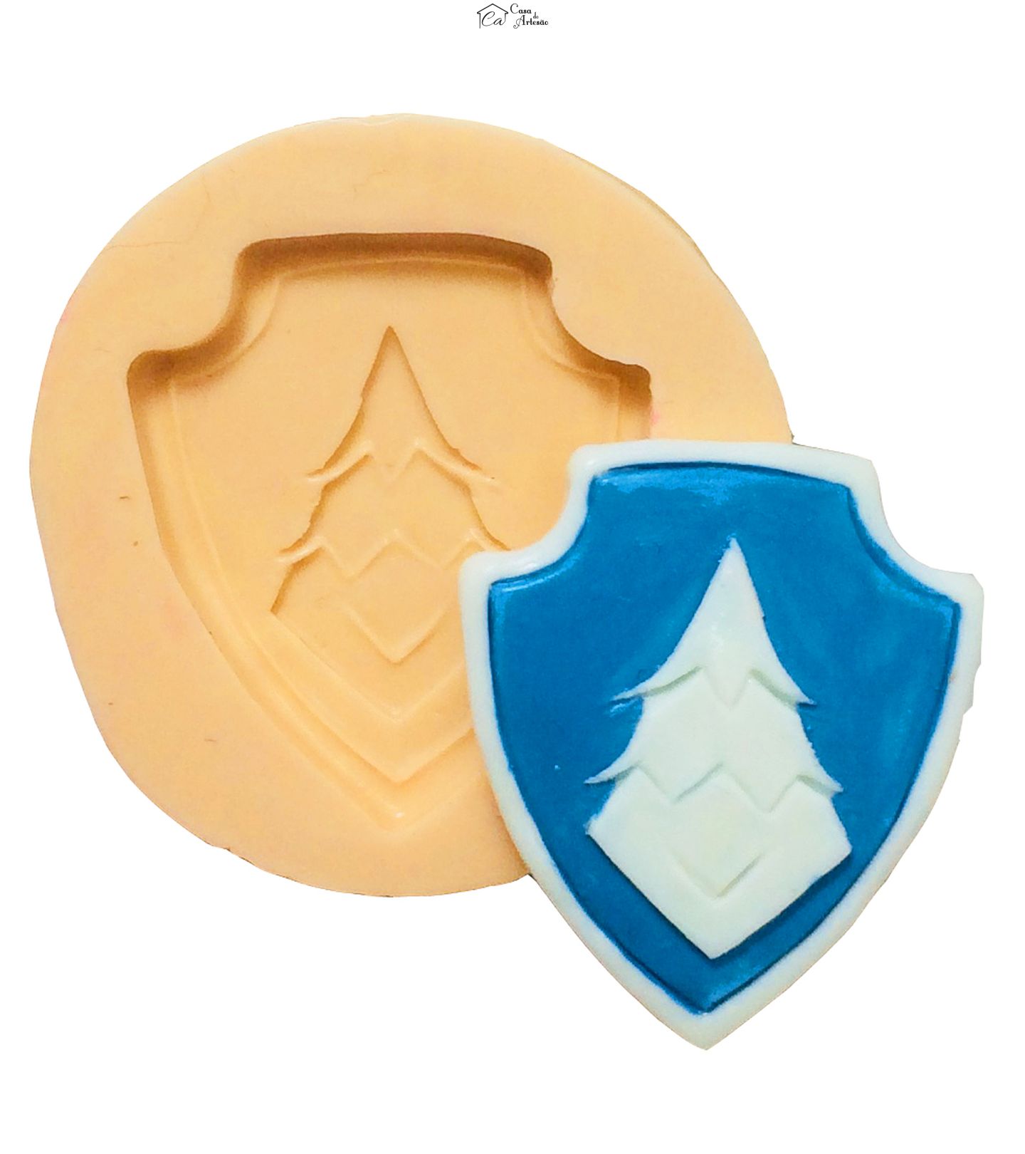 Molde de silicone - Patrulha Canina - Everest Escudo - Medio - P388