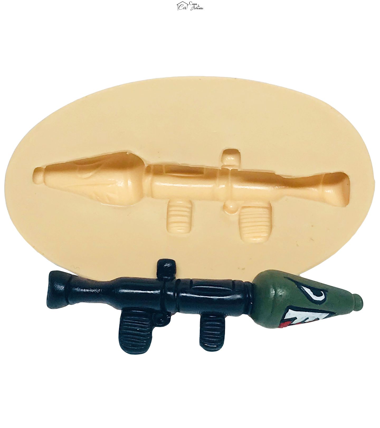 Molde de silicone - Fortnite - Lançador Foguetes - Medio - P565