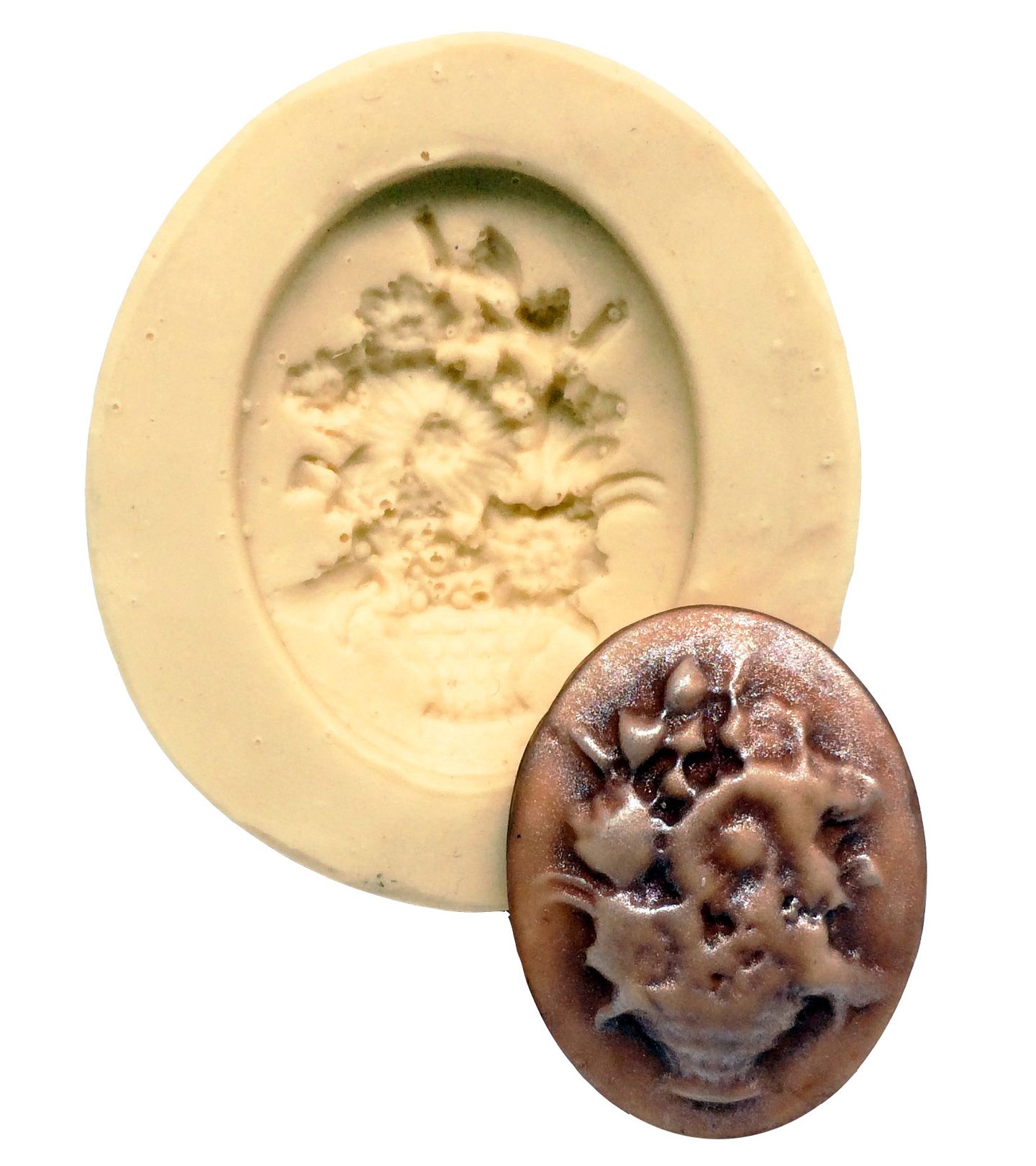 Tampa Oval Para Pote Trabalhada - 1