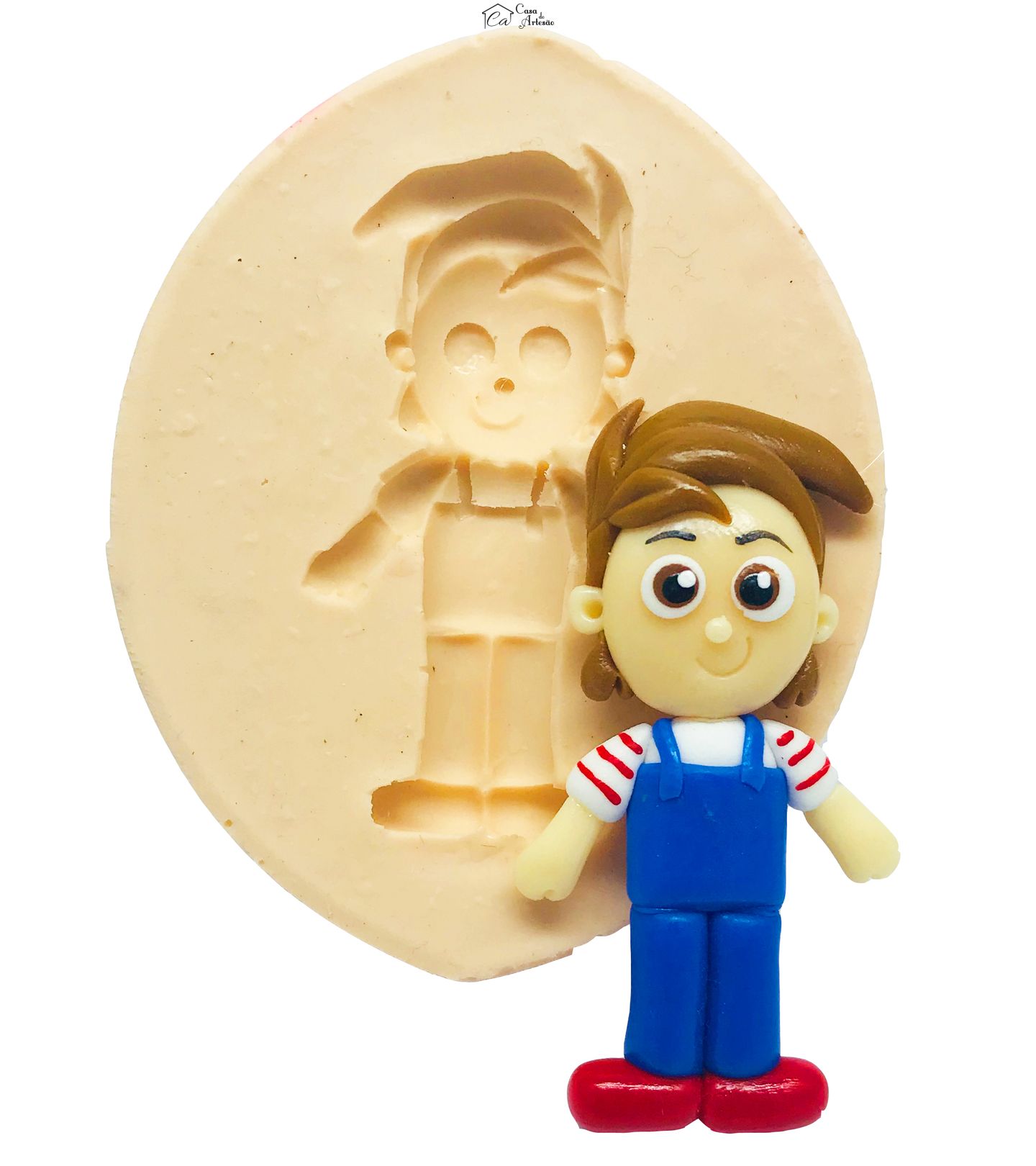 Molde de silicone - Sitio do Pica Pau Amarelo - Pedrinho - Grande - P488