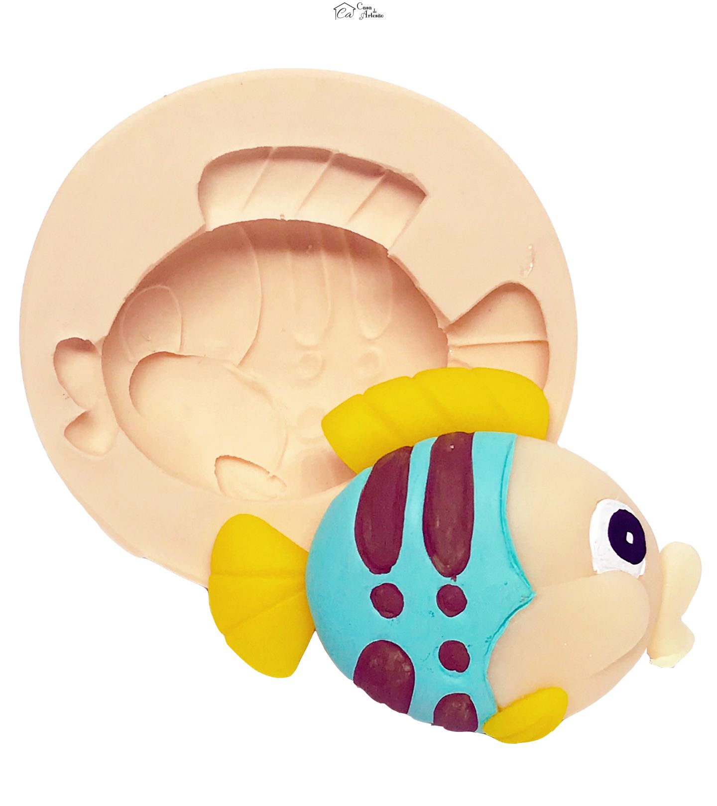 Molde de silicone - Tres Palavrinhas - Peixe - Grande - P566