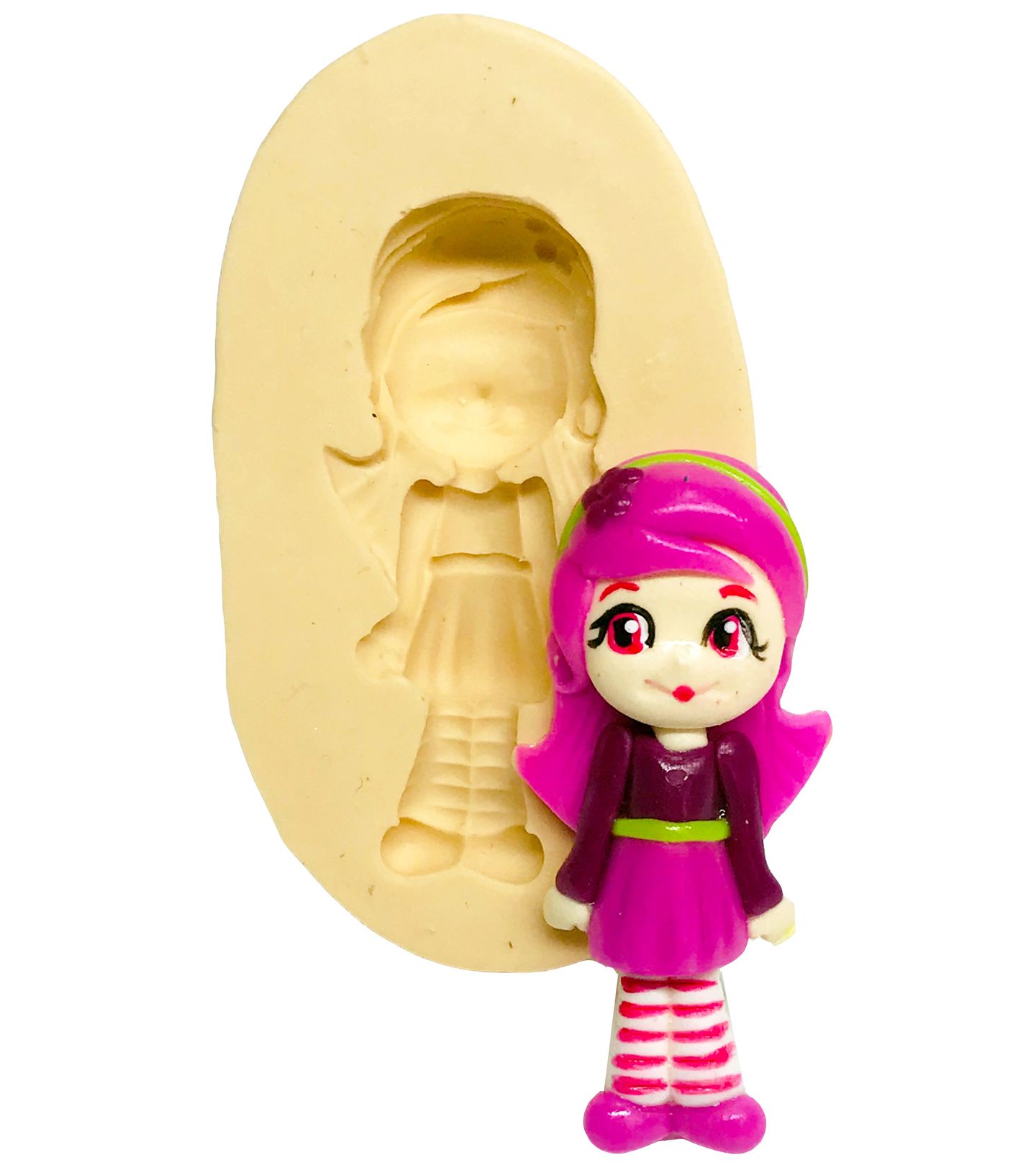 Moranguinho - Cachinho de Framboesa - Boneca Media - P513