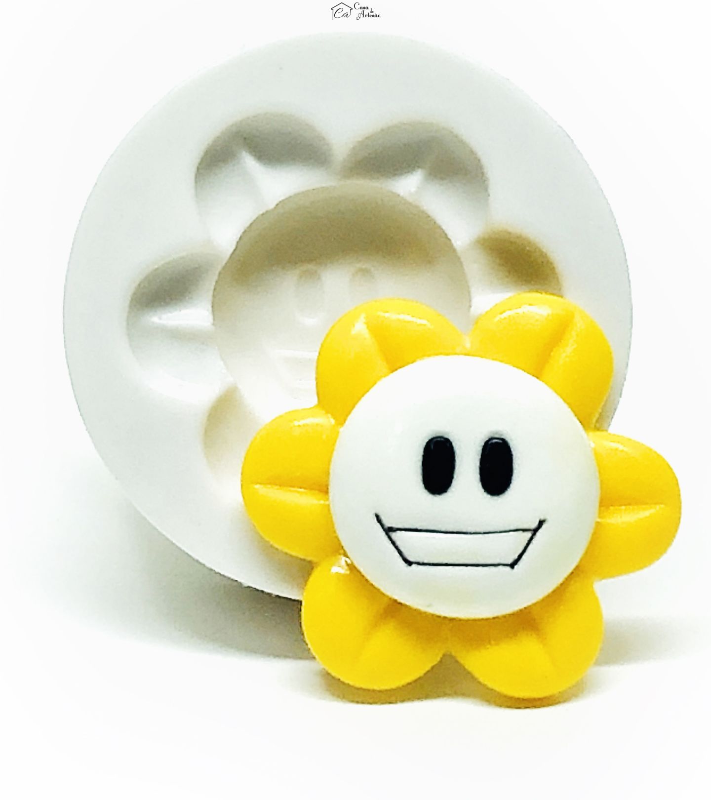 Molde de silicone - Sans Undertale - Rosto Flowey - Grande - P1044