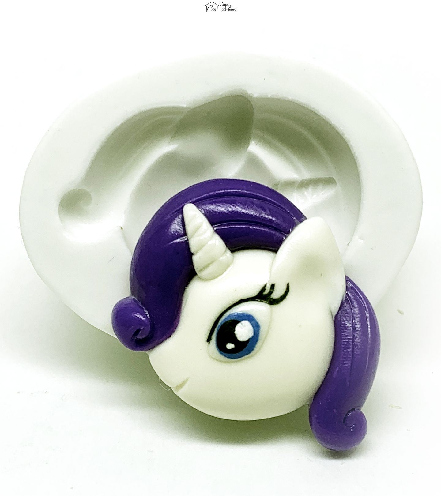 Molde de silicone - Meu Pequeno Ponei - Rosto Rarity - Medio - P1188