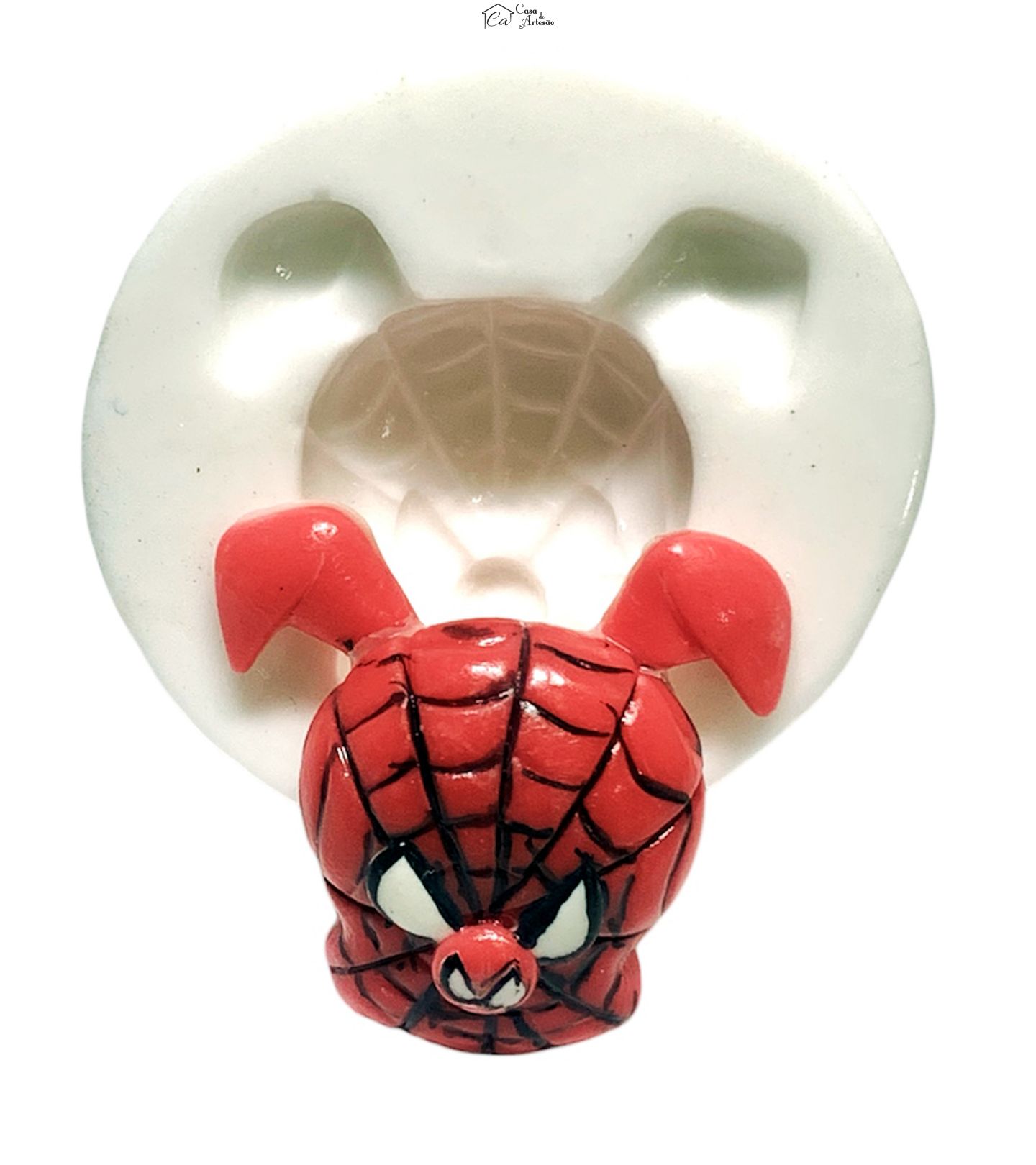Molde de silicone - Porco Aranha - Rosto - Pequeno - P1227