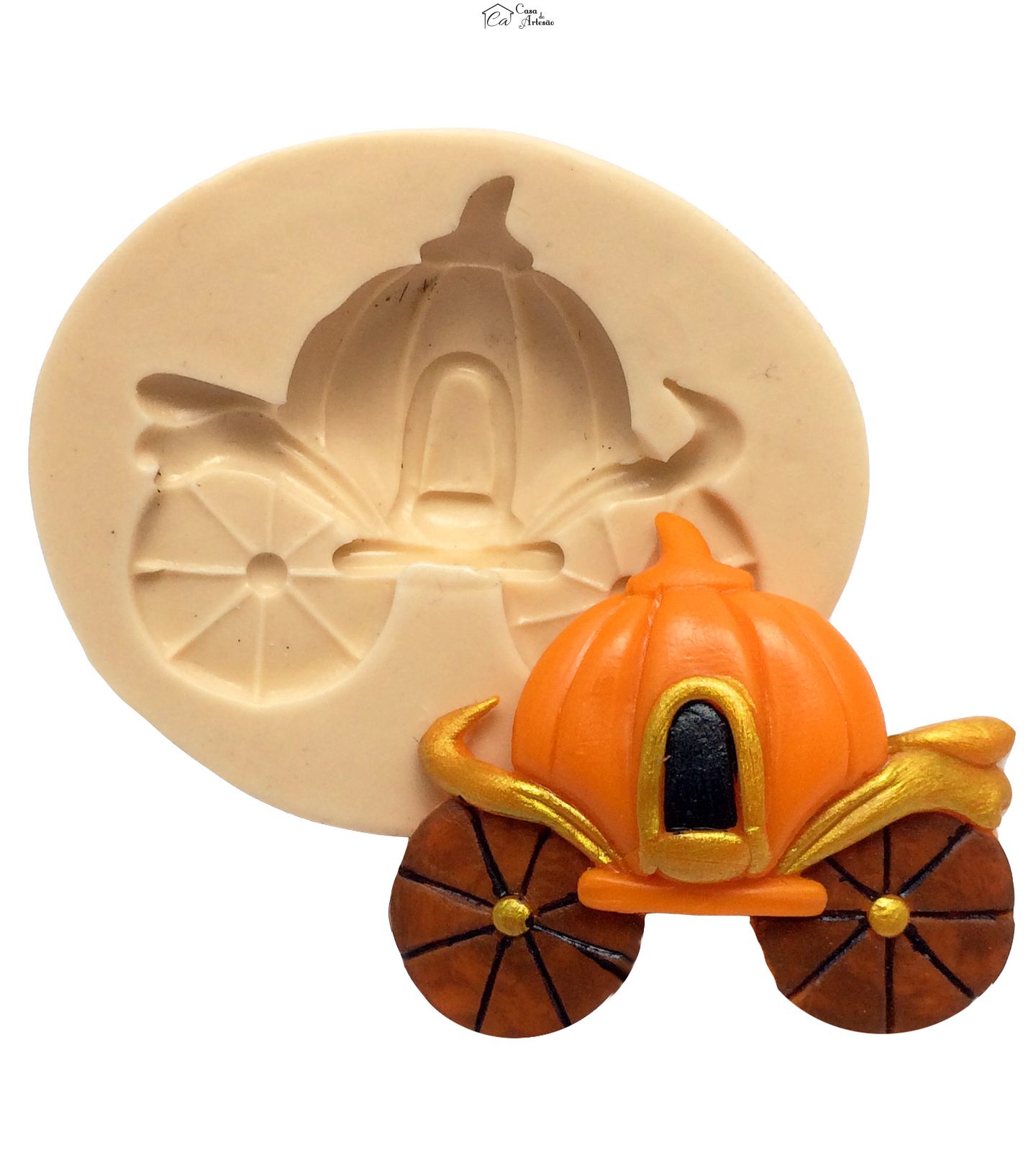 Molde de silicone - Carruagem - P177