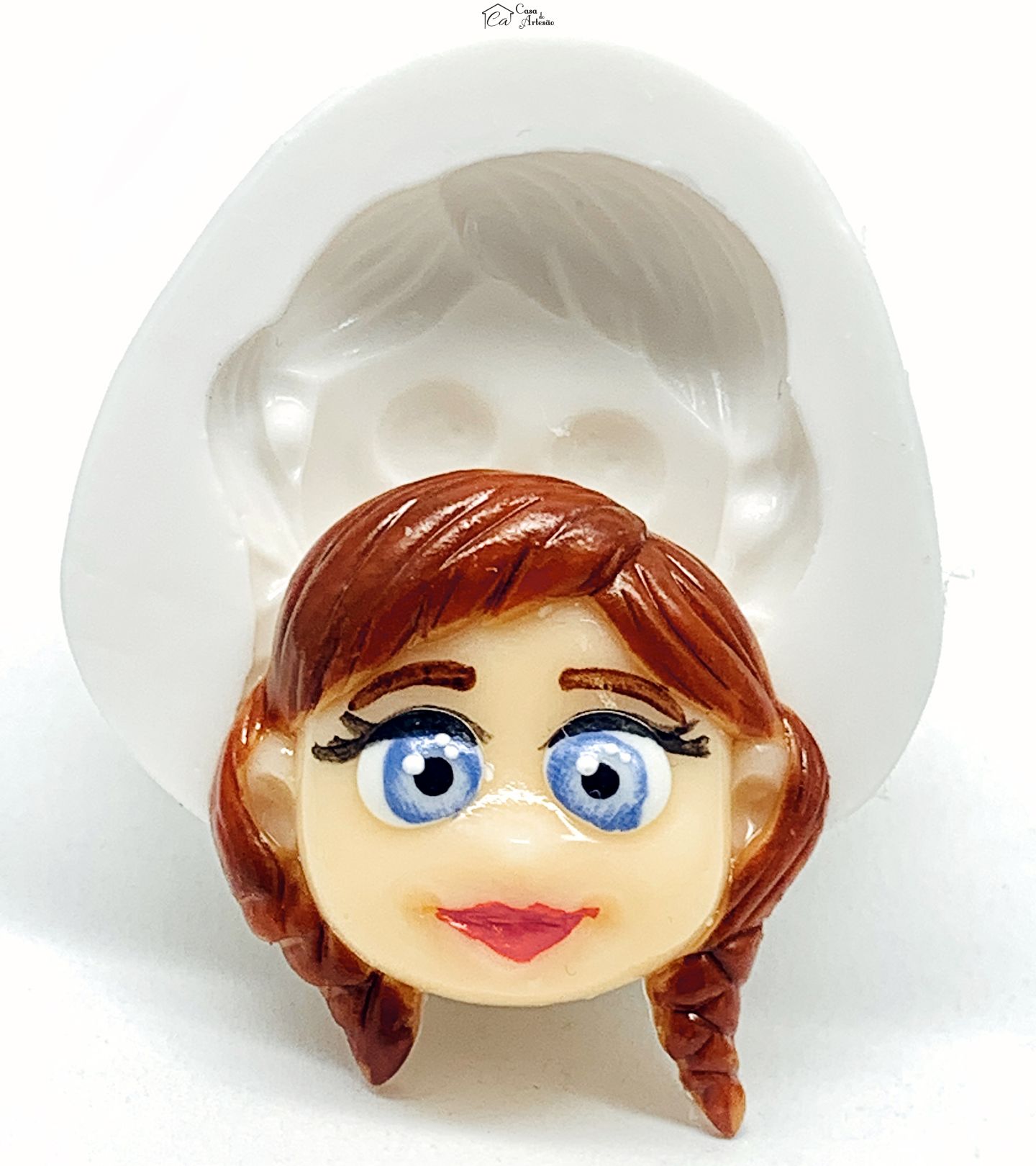 Molde de silicone - Princesas Disney - Rosto Anna - Medio - P1147