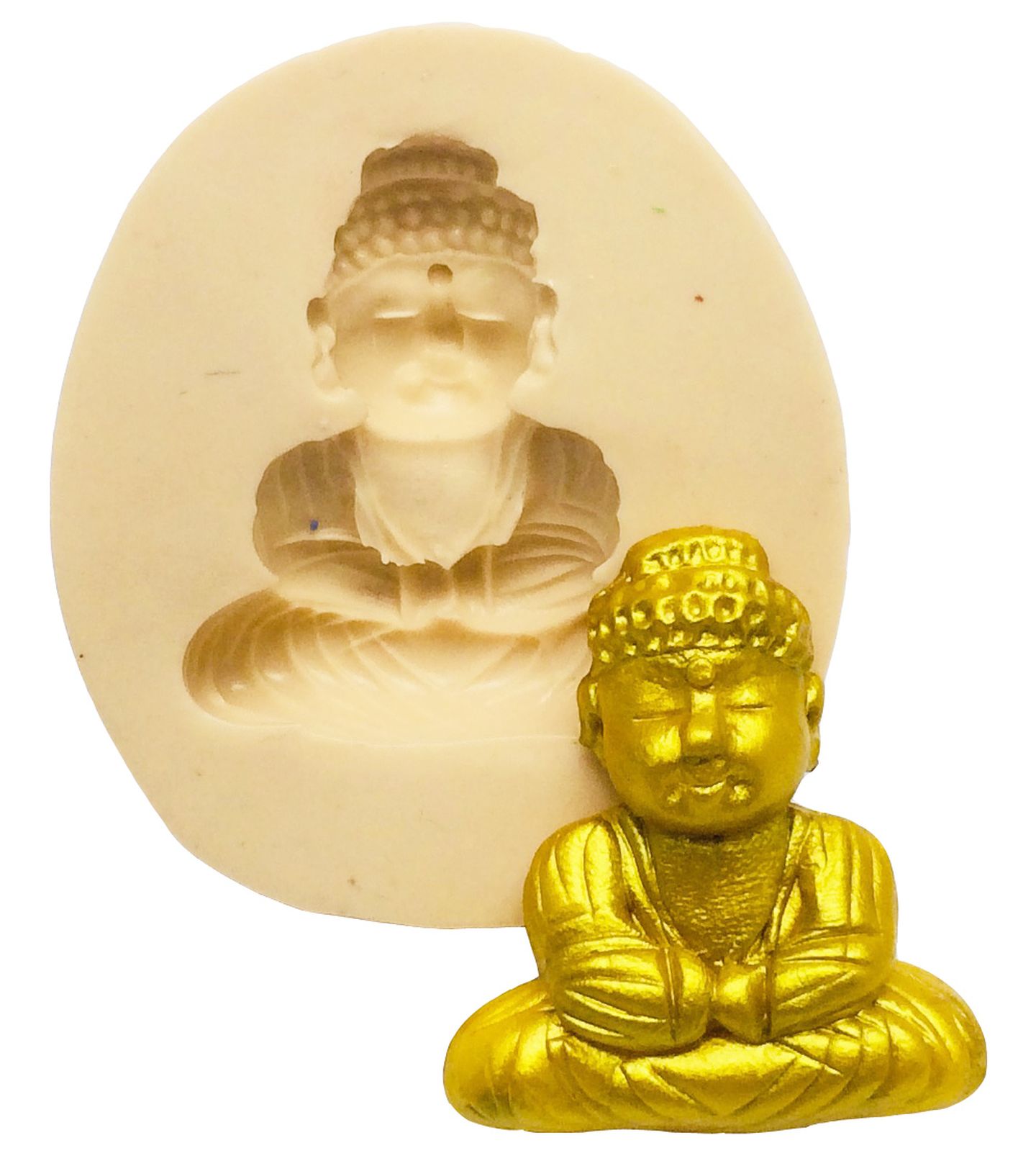 Molde de silicone - Buda Sentado