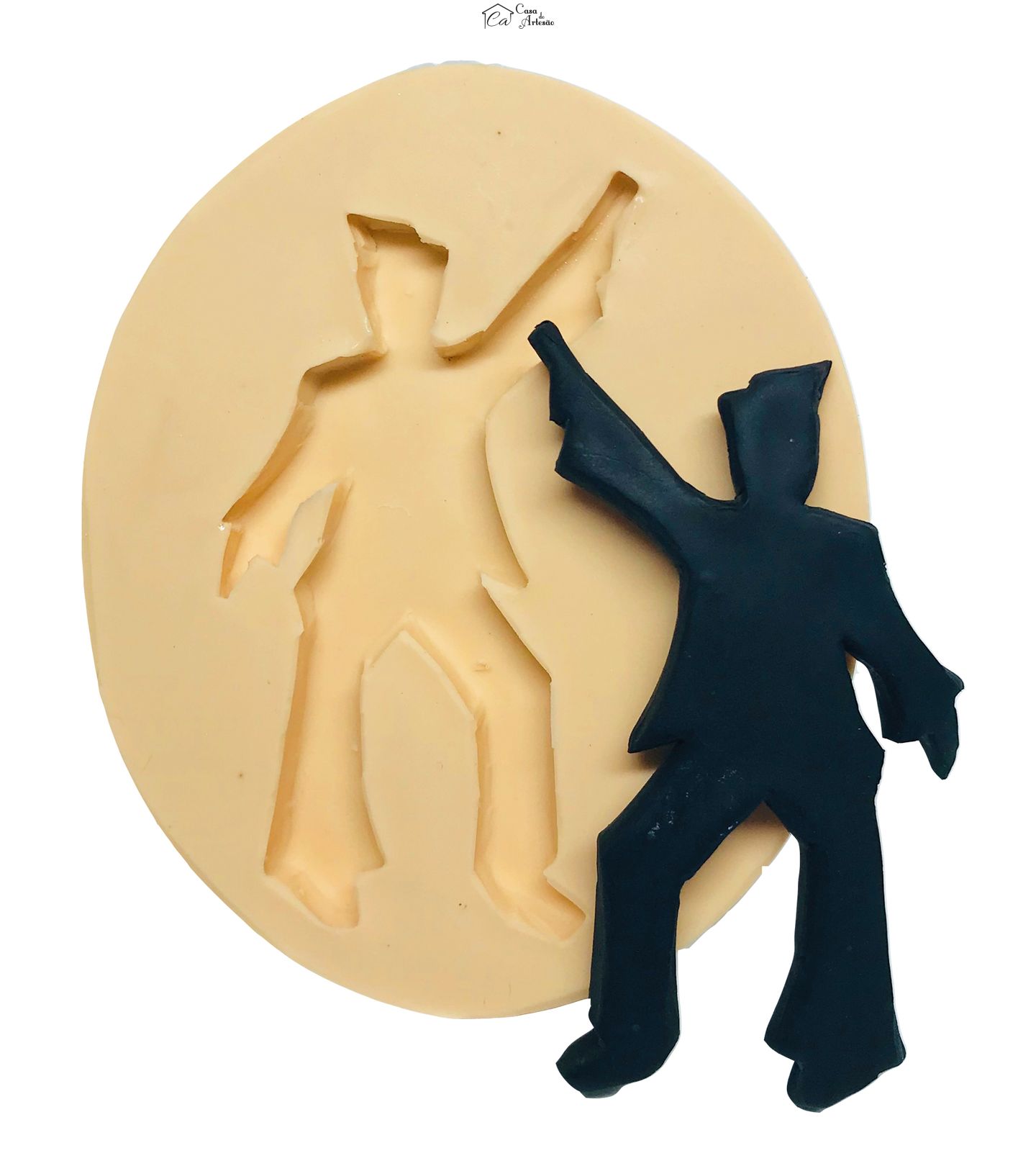 Molde de silicone - Dança - Sombra Homem Mod.01 - Grande - P560