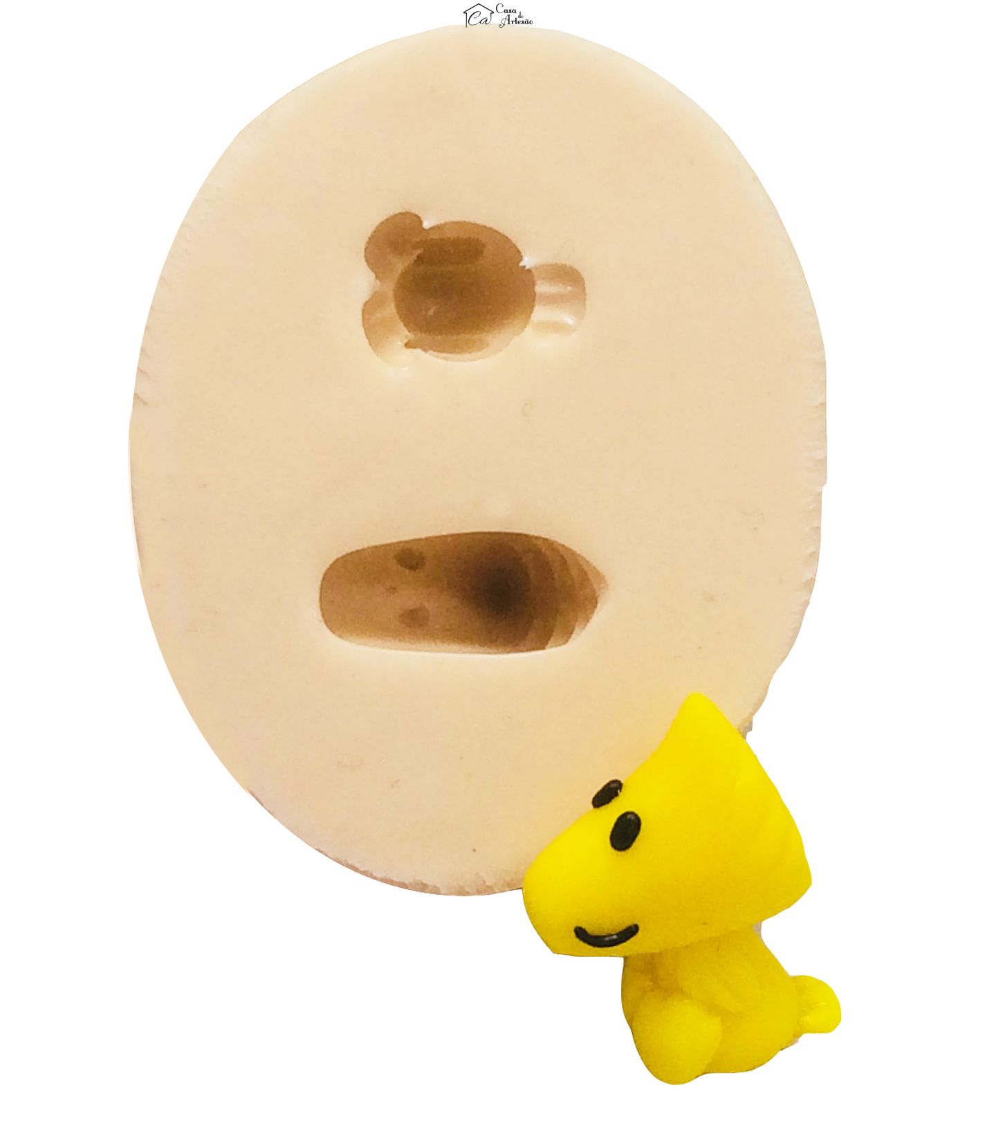 Molde de silicone - Snoopy - Woodstock - Pequeno - P385
