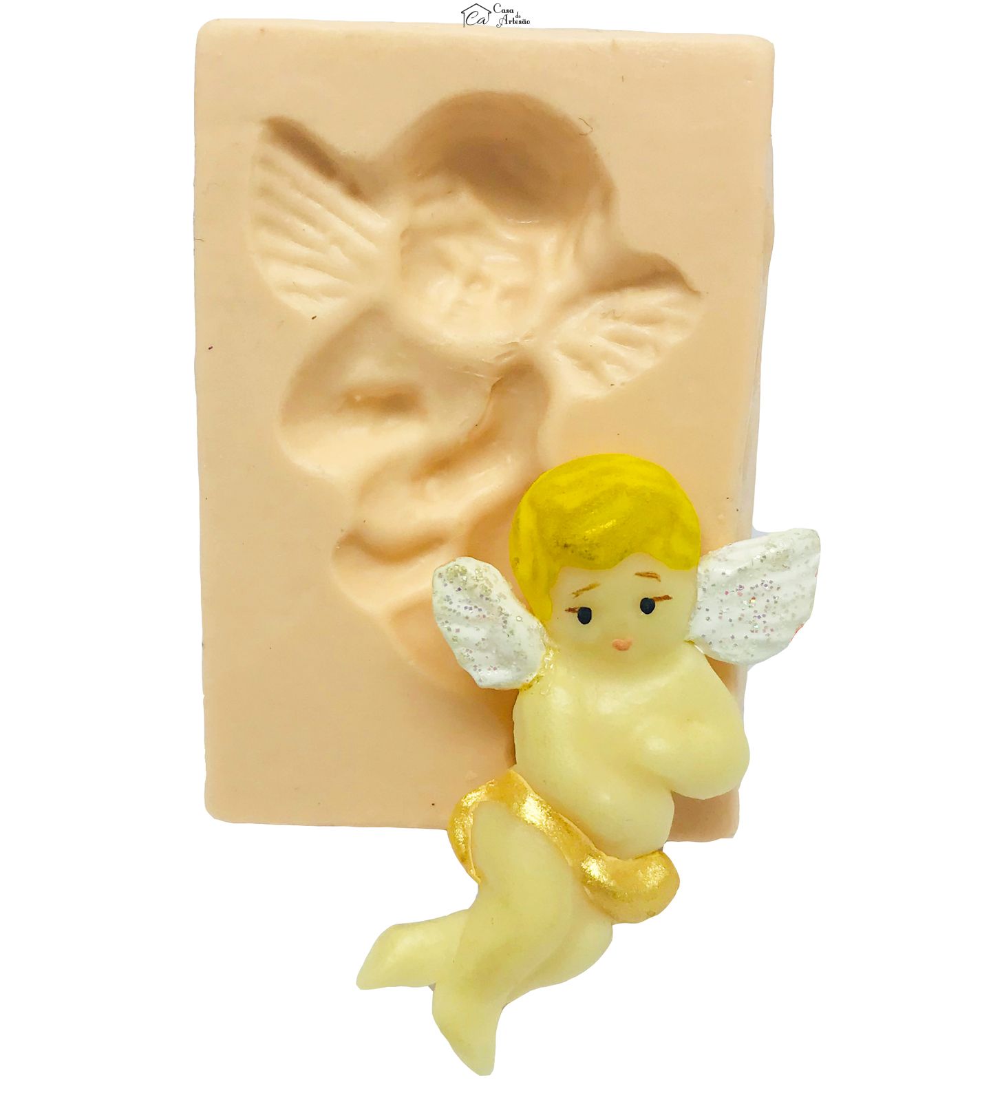 Molde de silicone - Anjo - P102