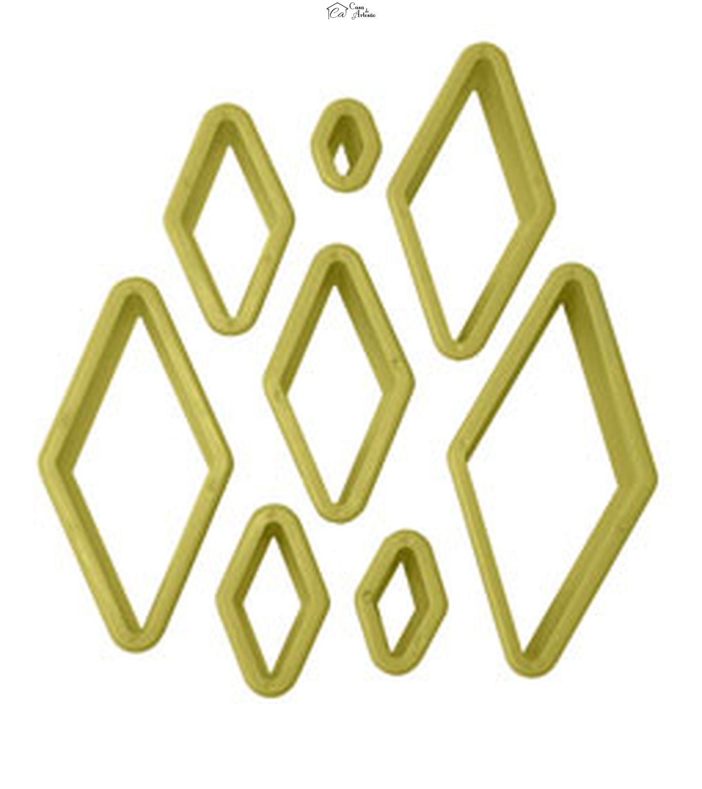 Cortador Blue Star - Losango - 08 Peças - Cod.8256