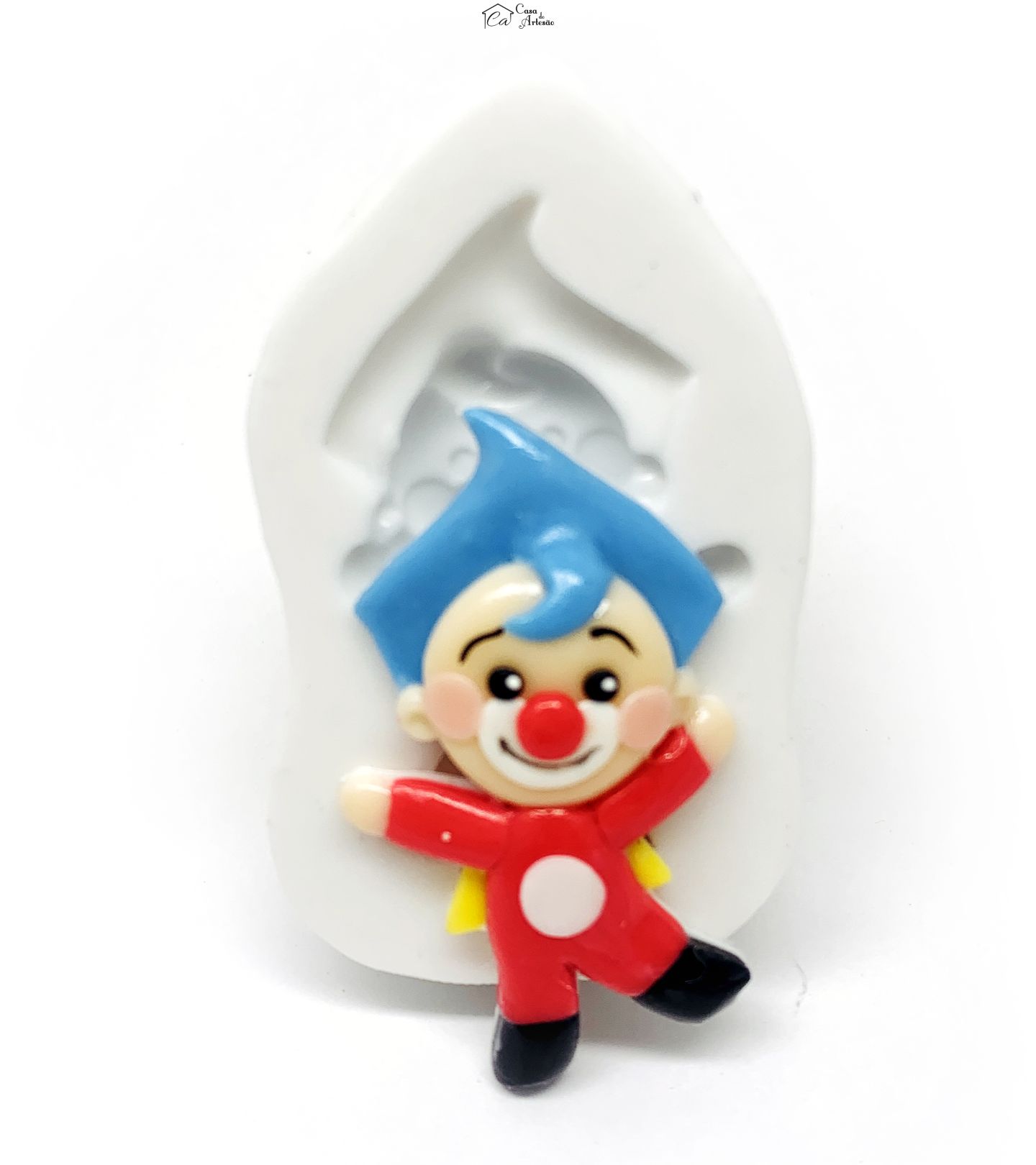 Molde de silicone - Palhaço Plim Plim - Heroi - Pequeno - P1223