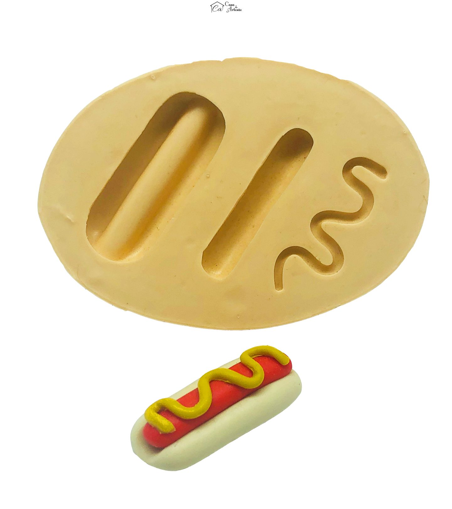 Molde de silicone - Sanduiche - Cachorro Quente - Medio - P871