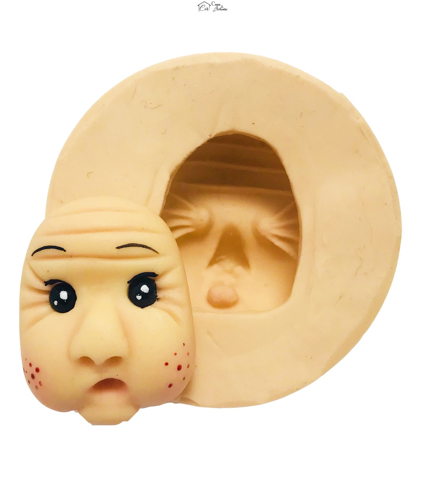 Molde de silicone - Rosto da Velha