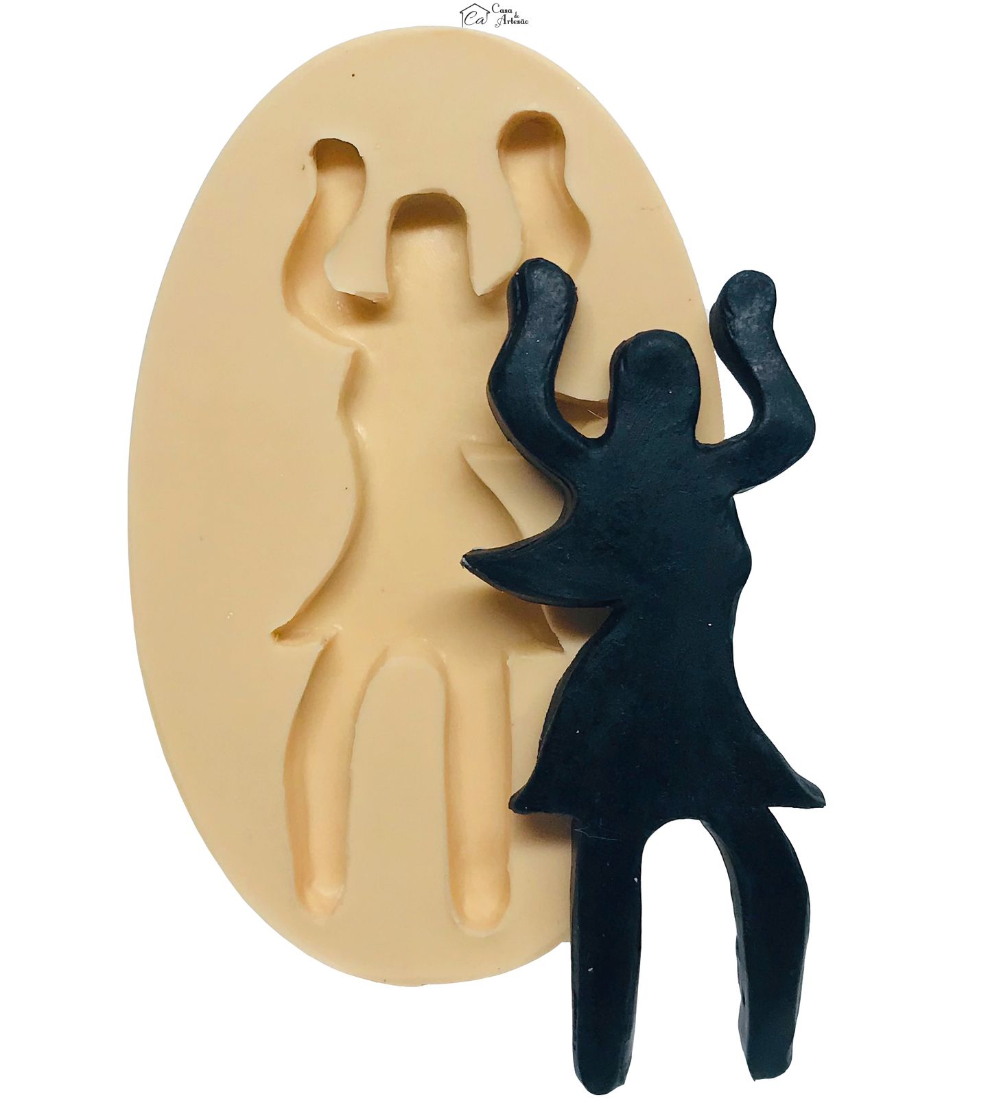 Molde de silicone - Dança - Sombra Mulher Mod.02 - Grande - P560