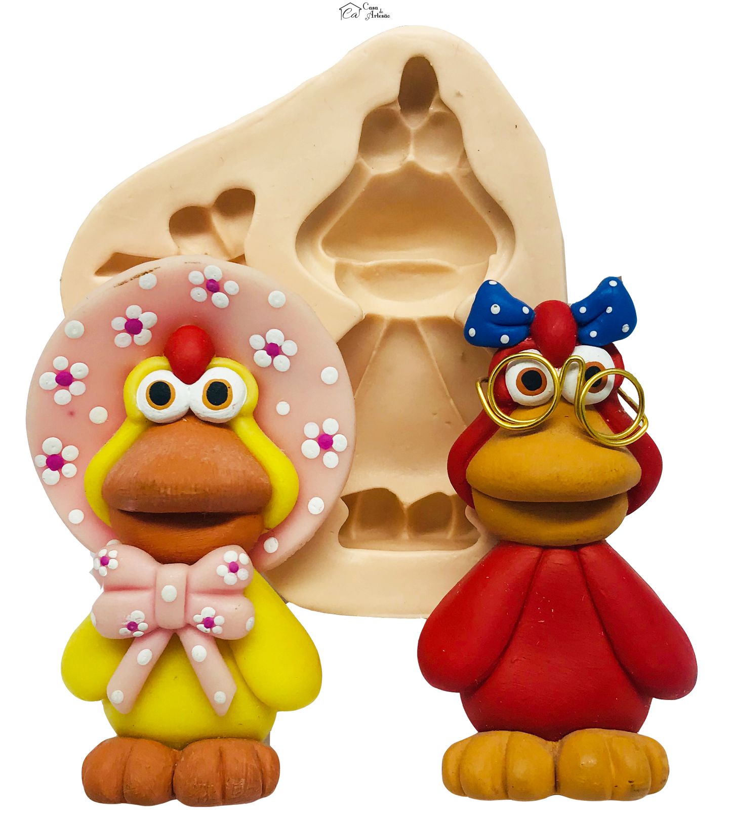 Molde de silicone - Cocorico - Galinha - Lola / Zaza - P153