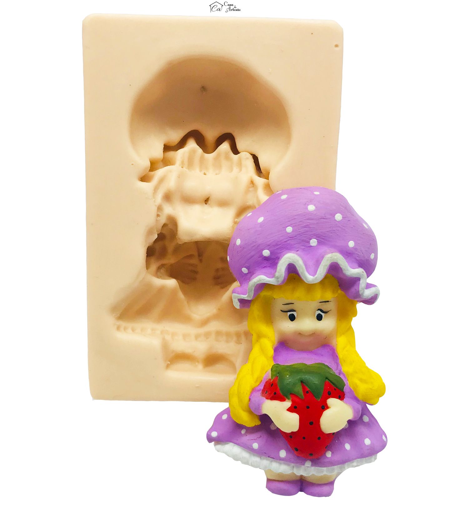 Molde de silicone - Moranguinho - P113