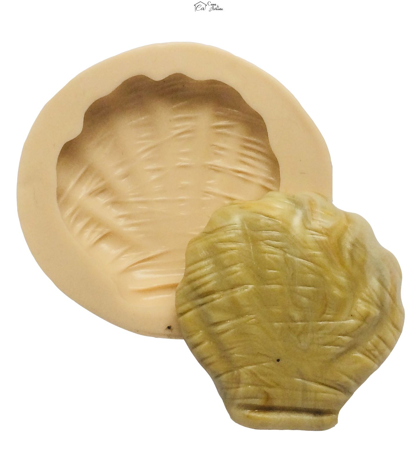 Molde de silicone - Concha - Media - P358