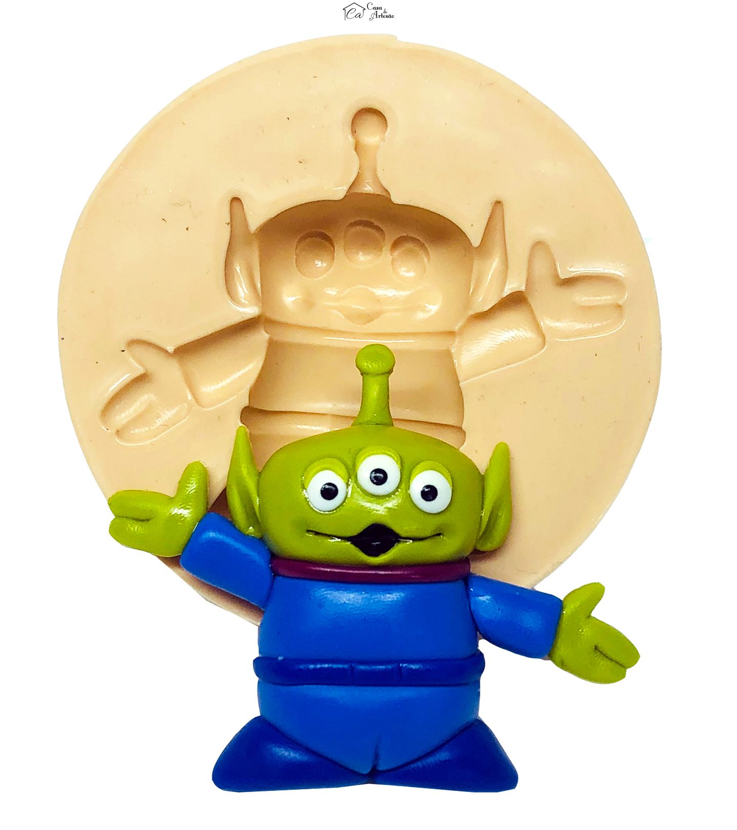 Molde de silicone - Toy Story - Alien - Grande - P648