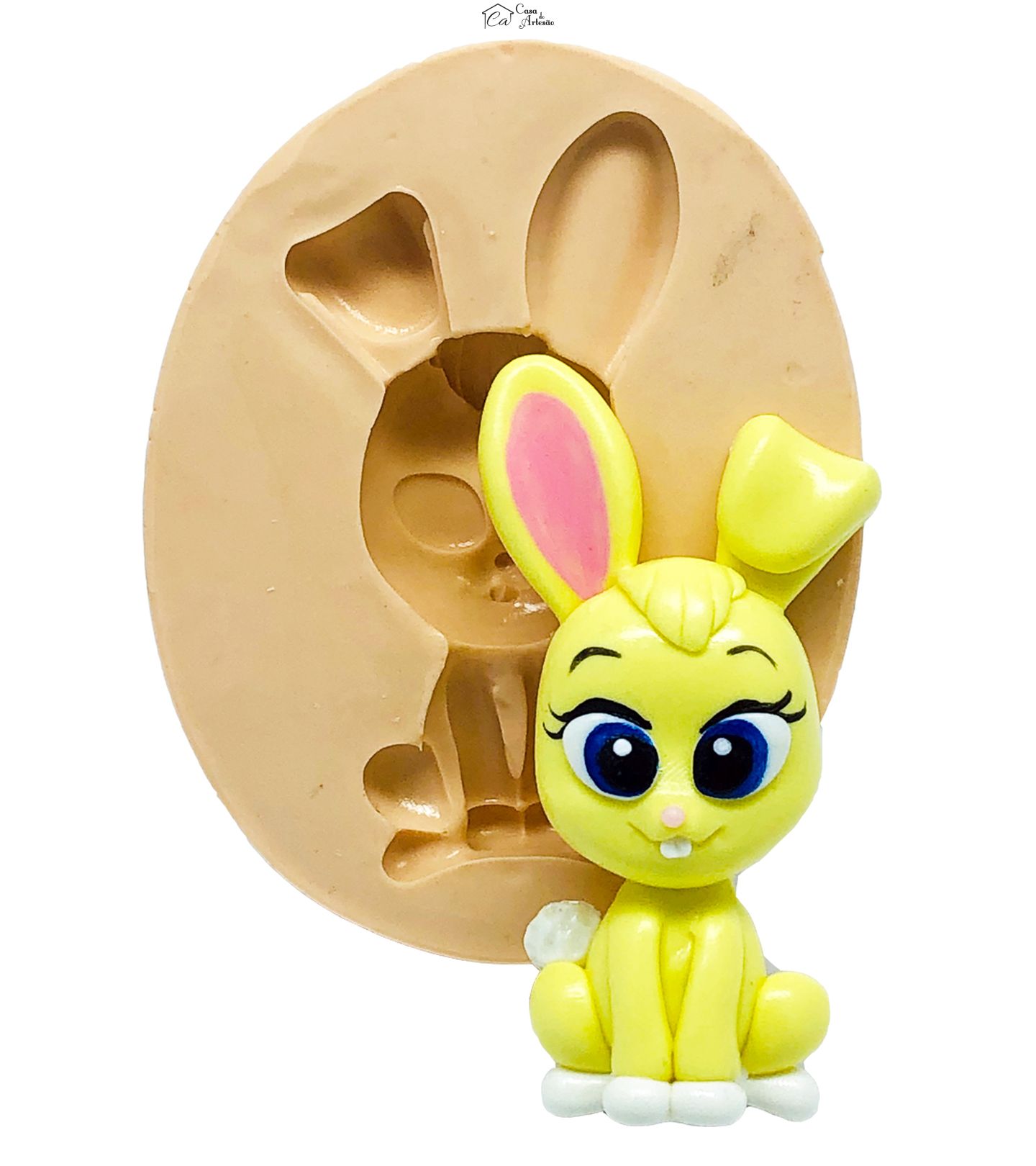 Molde de silicone - Tots - Coelho - Grande - P813